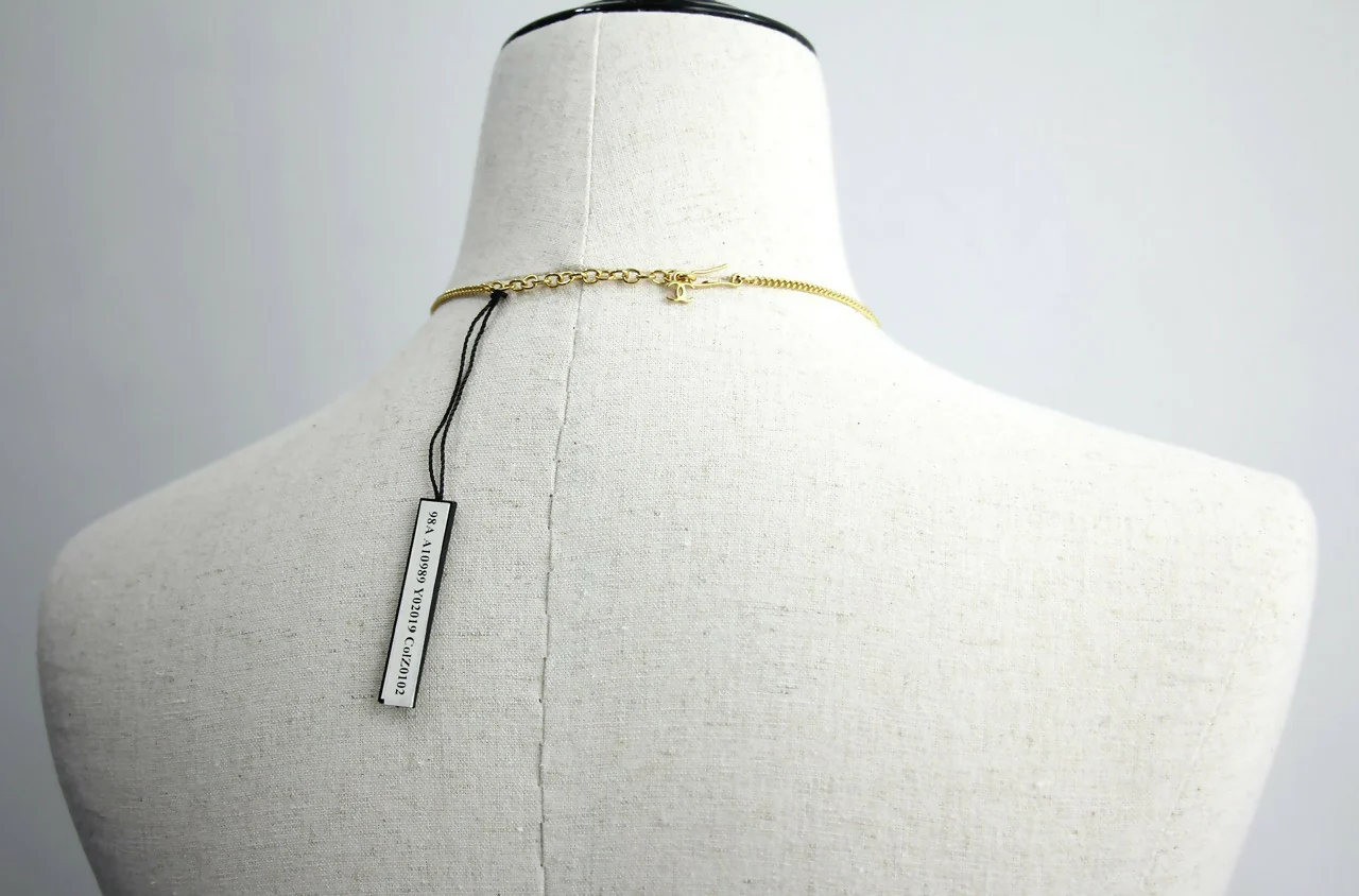 Chanel Vintage 98A Acrylic Light Yellow Brown Camellia Necklace - Image 2