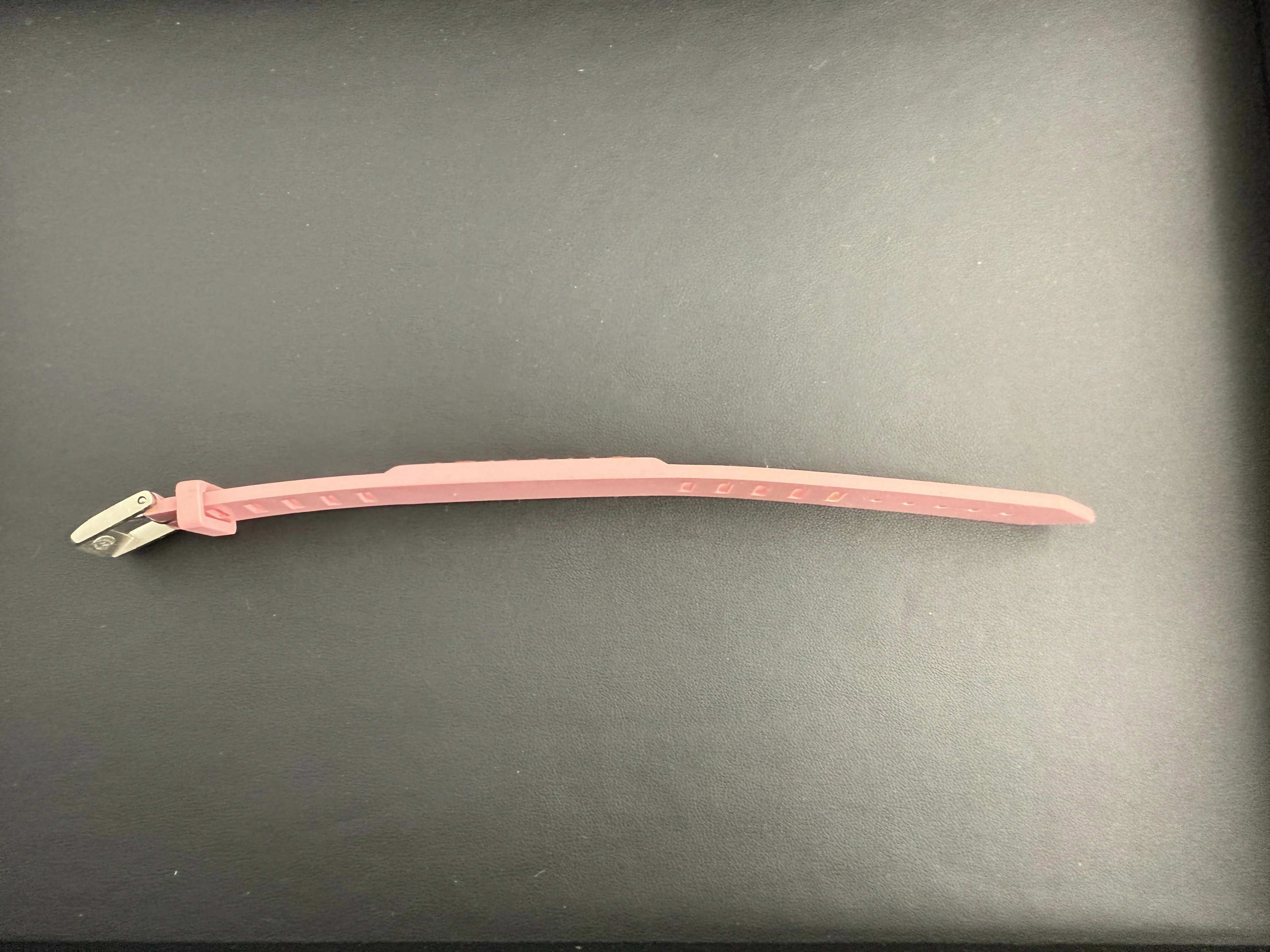 Chanel Vintage 99P Rubber Pink with Peach Wording Bracelet - Image 4