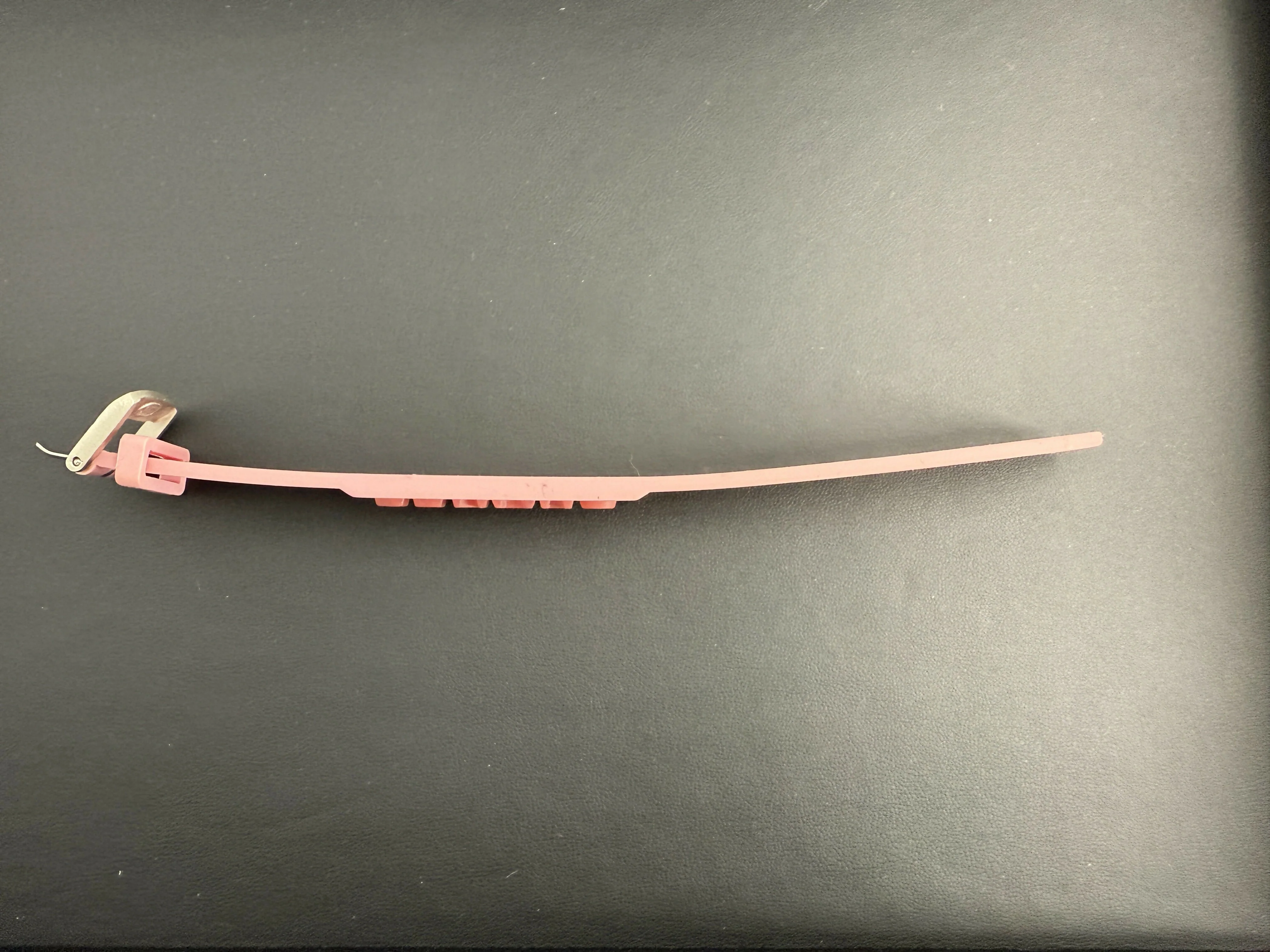 Chanel Vintage 99P Rubber Pink with Peach Wording Bracelet - Image 5
