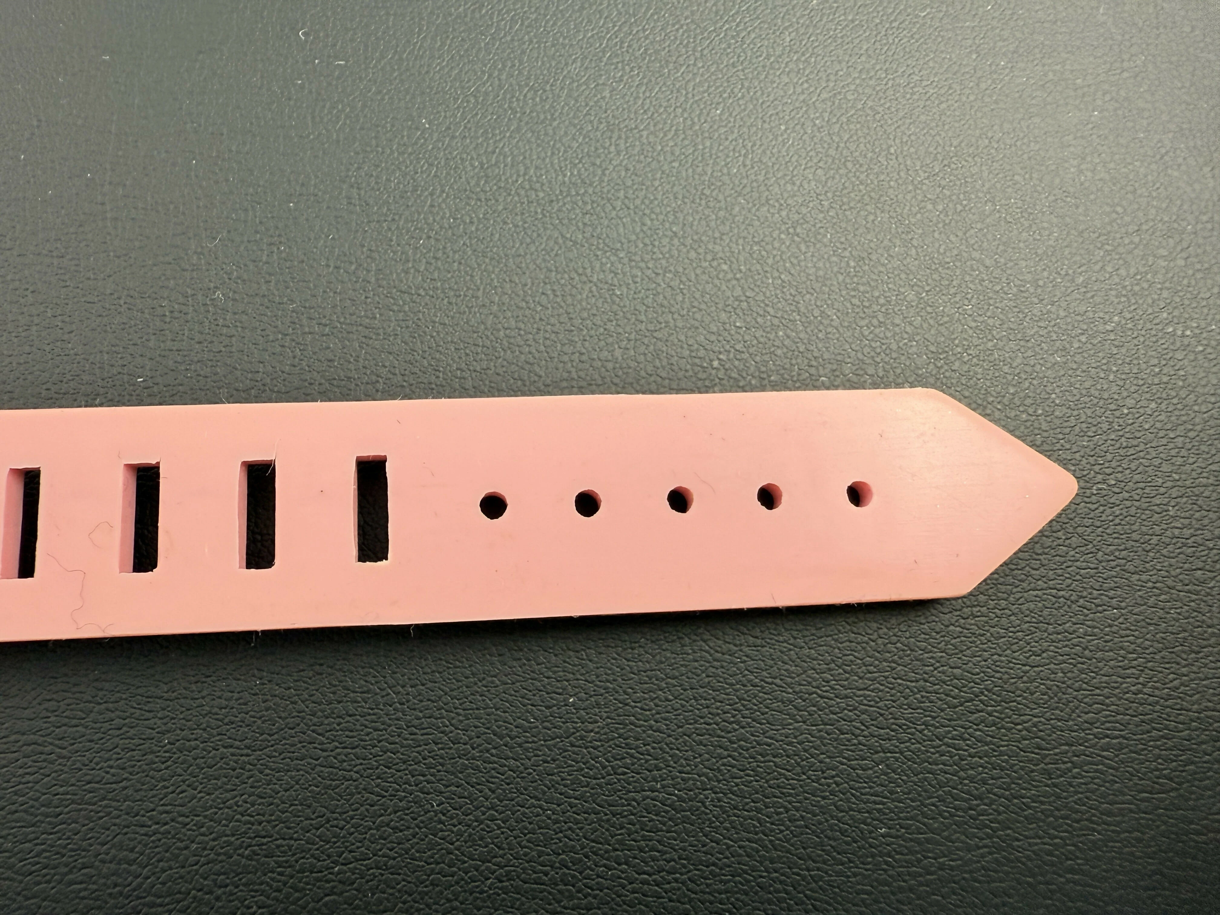 Chanel Vintage 99P Rubber Pink with Peach Wording Bracelet - Image 9