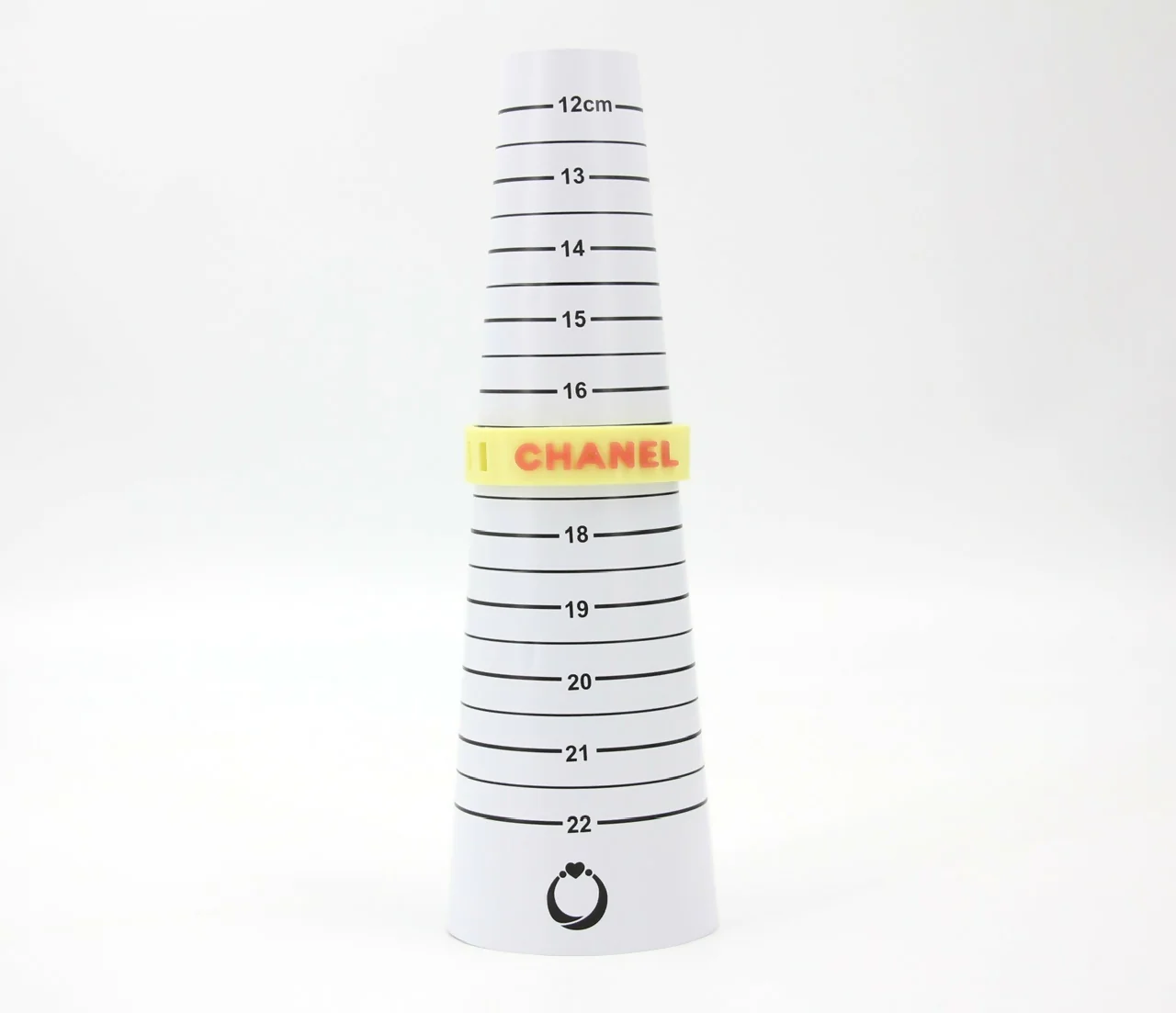 Chanel Vintage 99P Rubber Yellow with Orange Lettering Bracelet - Image 9