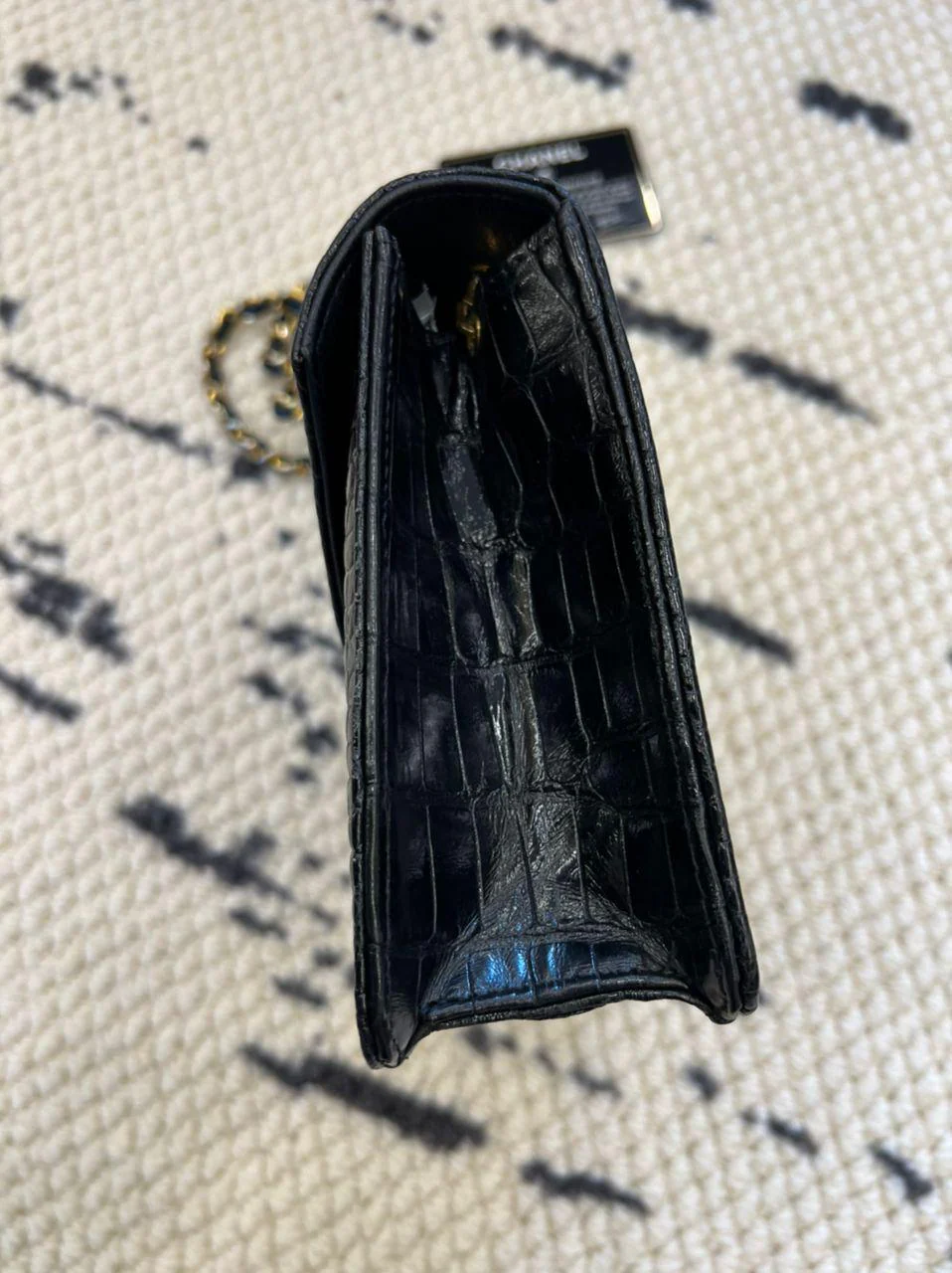 Chanel Vintage Crocodile Enveloppe Flap Bag - Image 3
