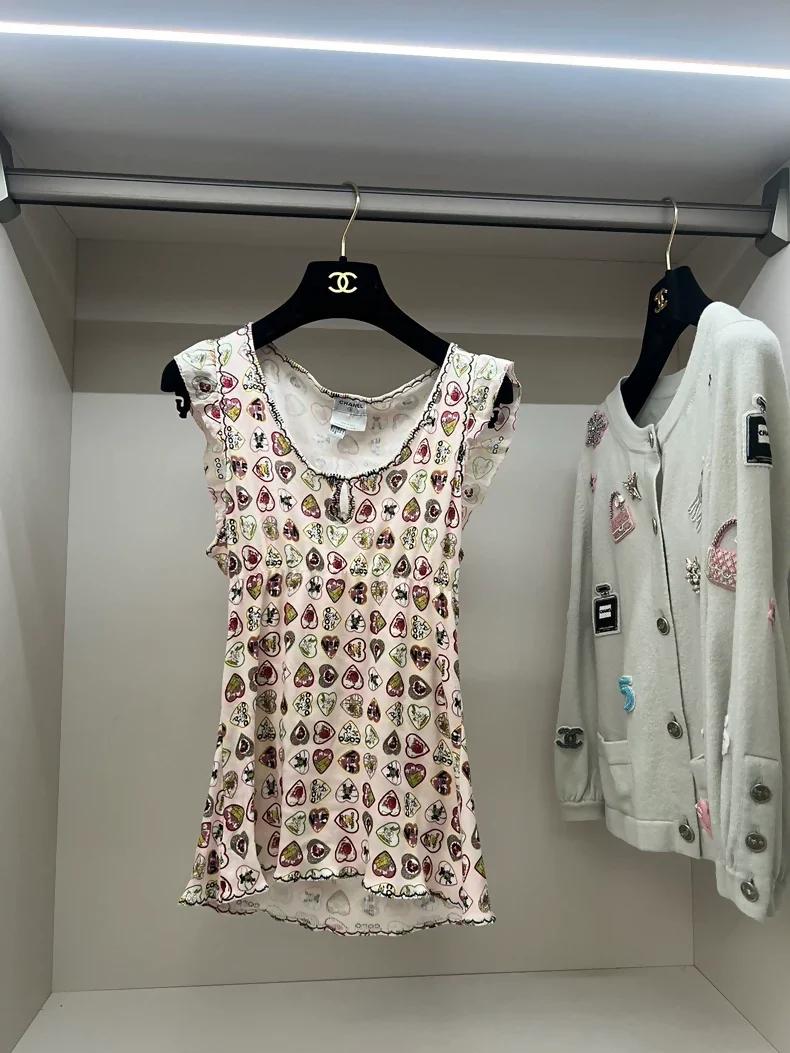 Chanel vintage graffiti top
