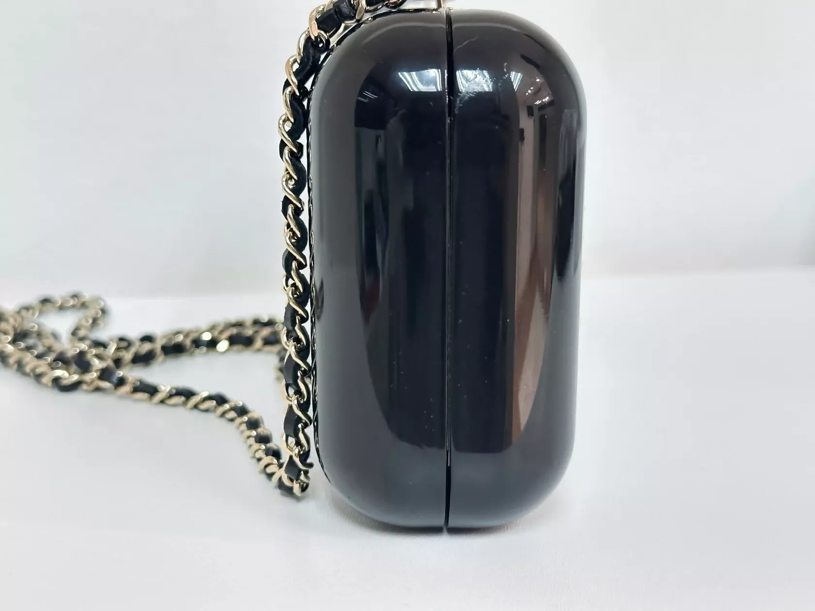 Chanel “Votez Coco” Pearl Plexiglass Minaudière Evening Clutch - Image 6
