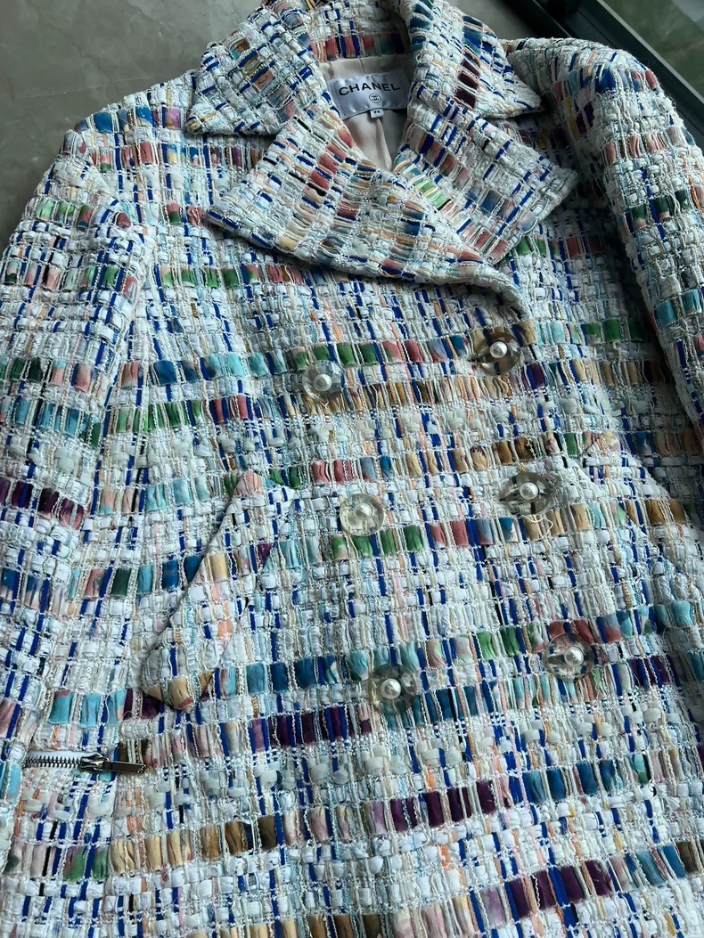 Chanel 2018 multicolor fringed coat - Image 2