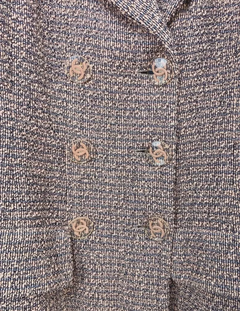 Chanel brown tweed long coat - Image 3