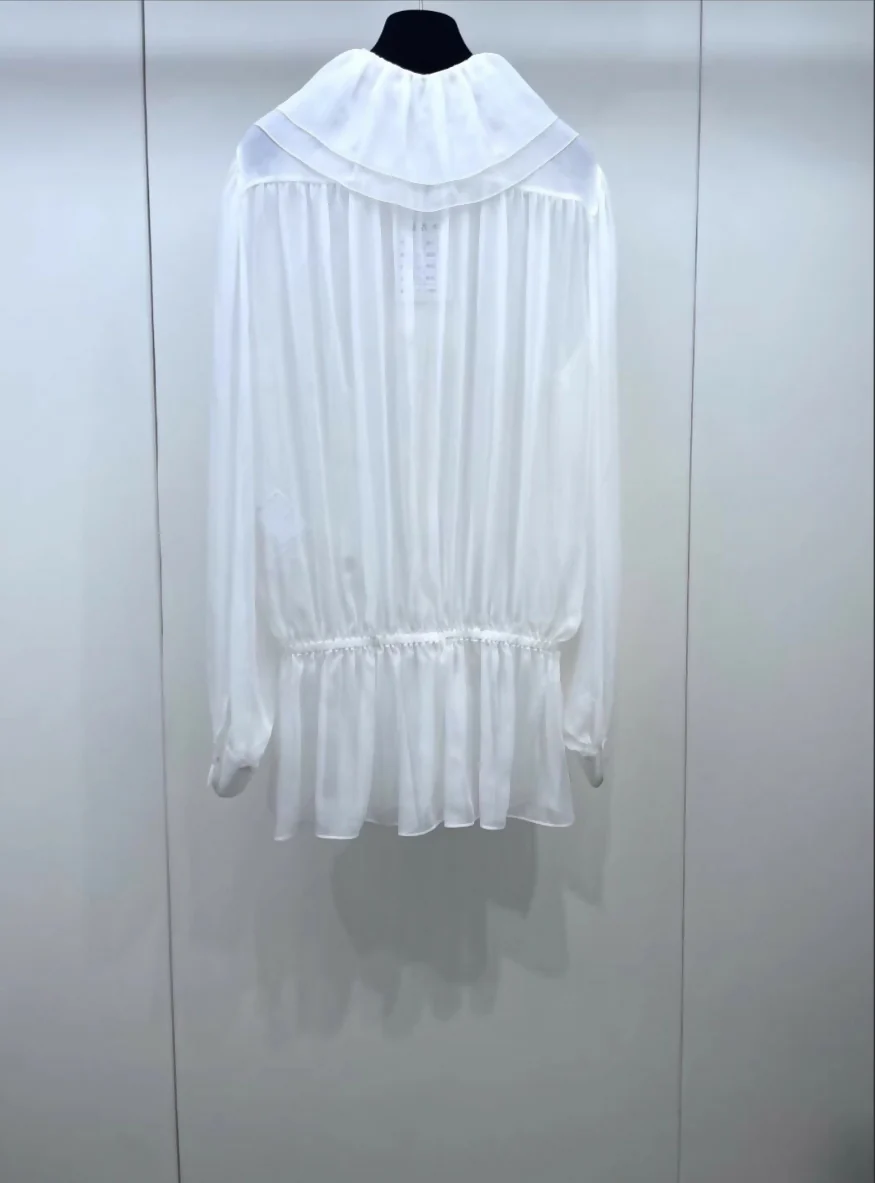 Chanel 25S silk white shitt - Image 2
