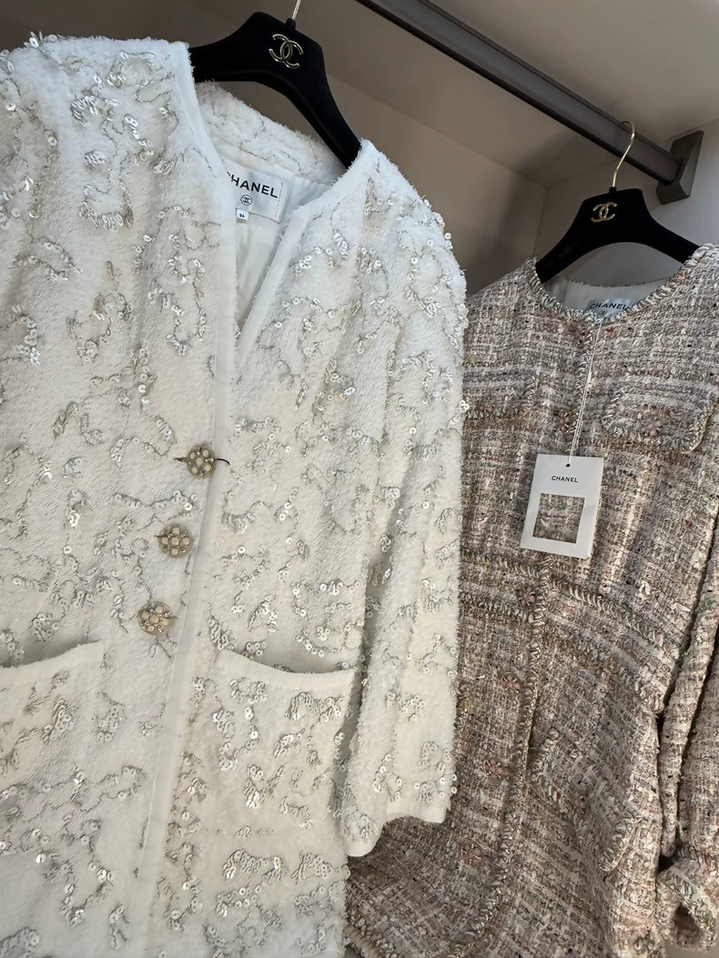 Chanel 19S White/Silver jacket - Image 2