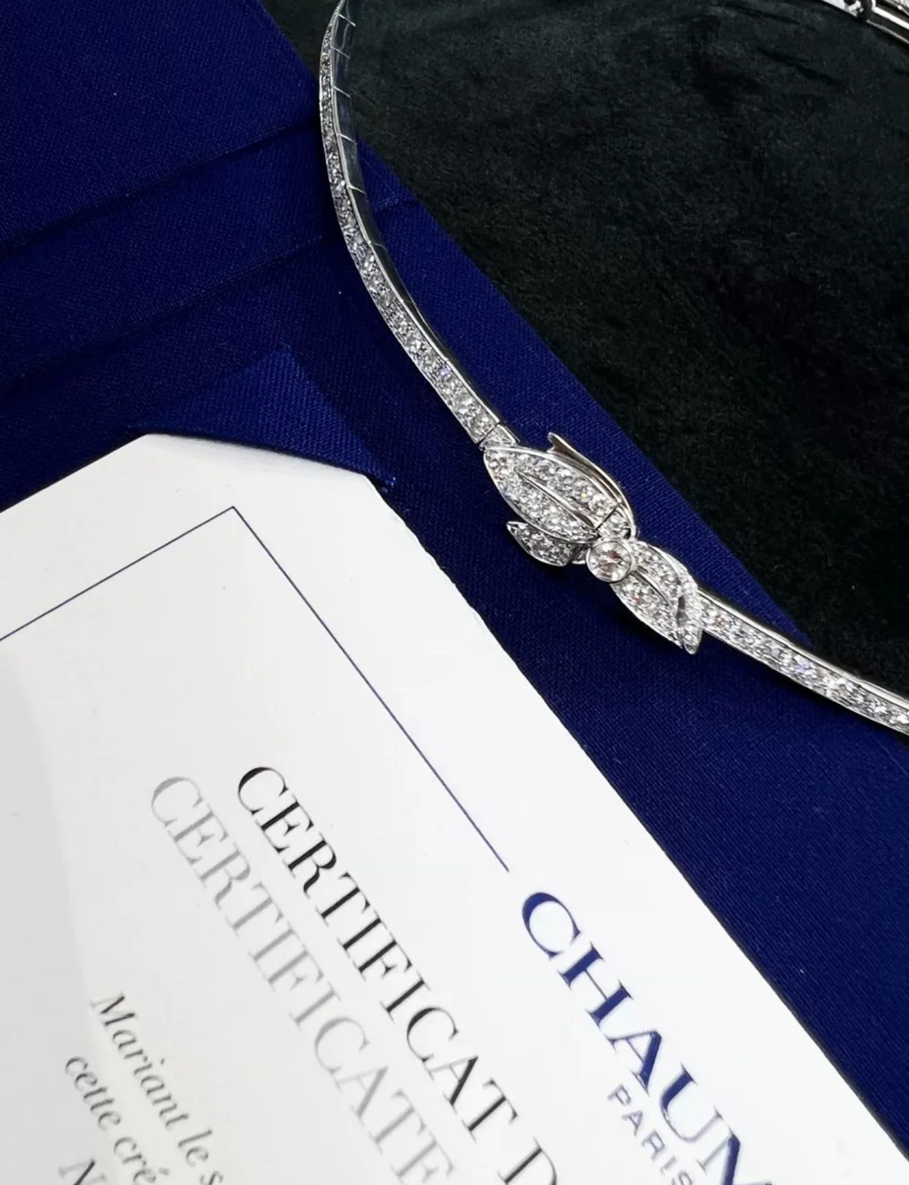 Chaumet LAURIER NECKLACE White gold, diamonds - Image 3