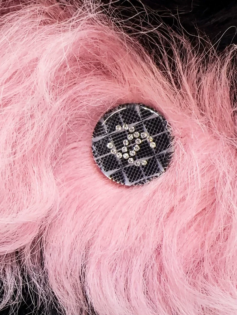 Chanel 21K Black and Pink Wool Fur jacket - Image 4