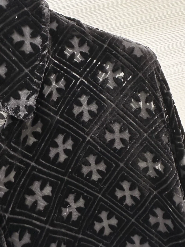 Chrome Hearts black velvet shirt - Image 3