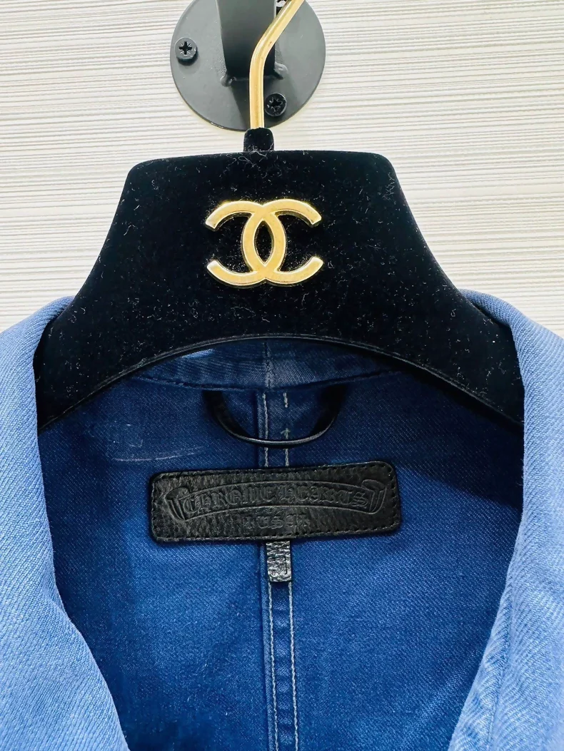 Chrome Hearts blue denim jacket - Image 3