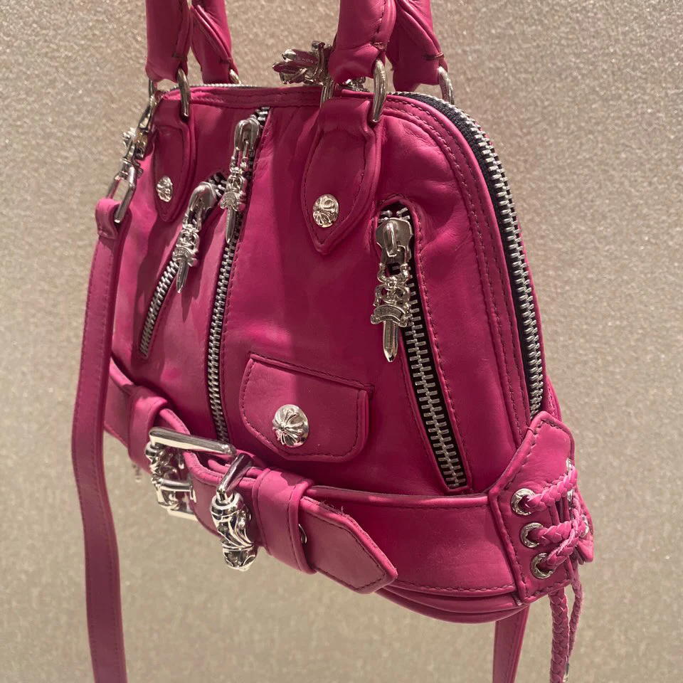 chrome Hearts JJ-Dean pink leather Bag - Image 4