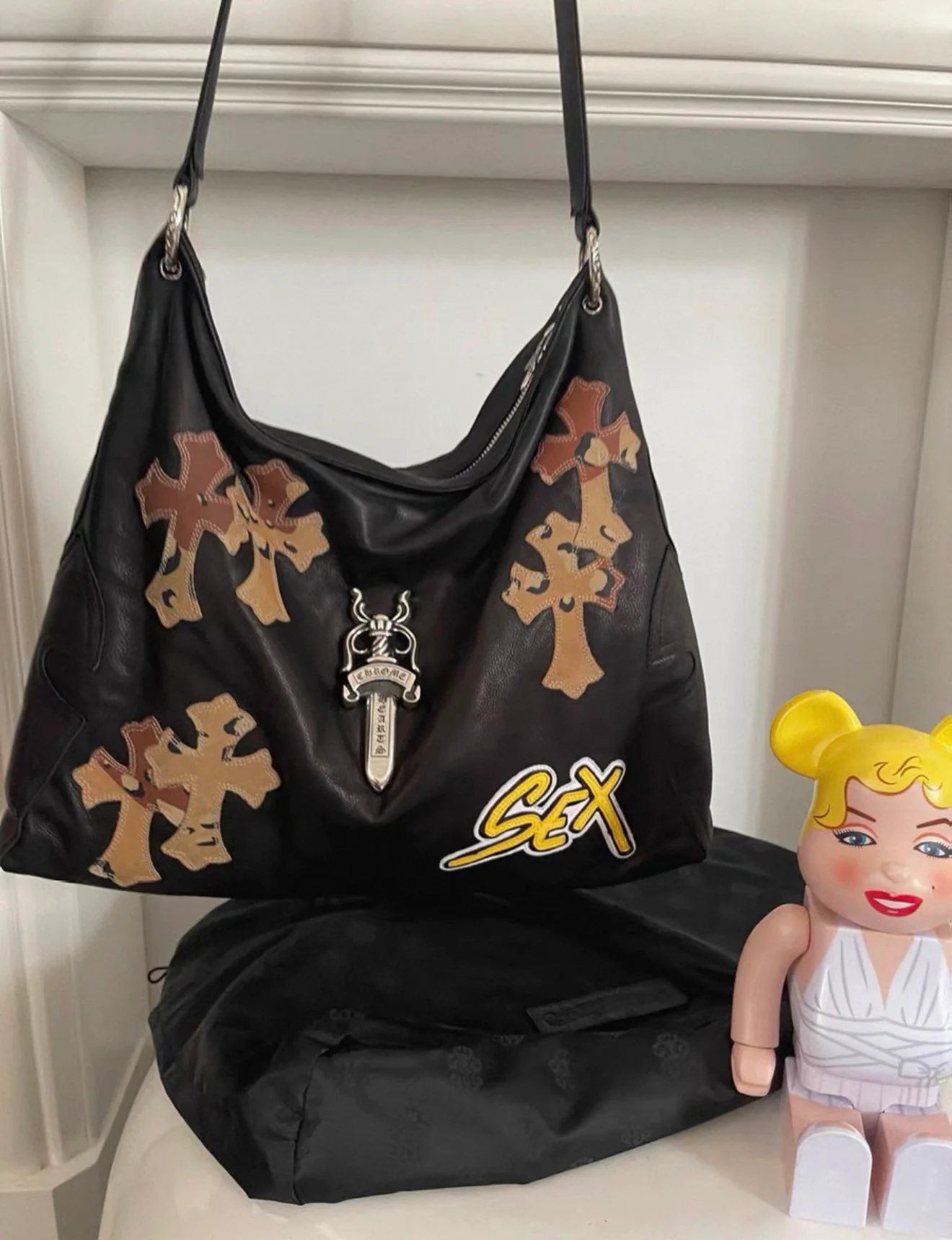 Chrome Hearts Sex Record Large Hobo Bag - Image 3