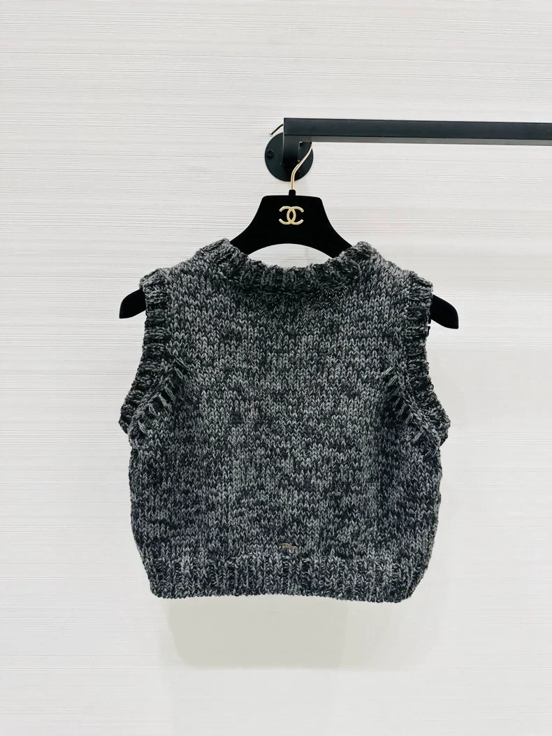 Chrome Hearts V-neck cashmere top - Image 2
