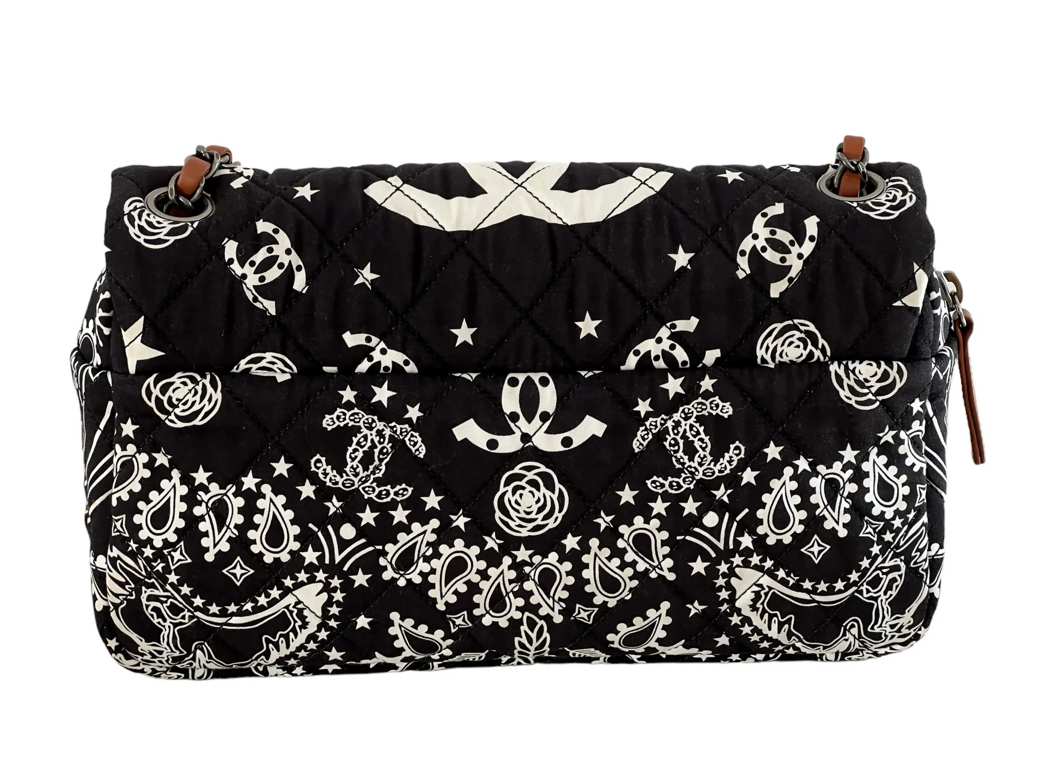 Chanel Paris–Dallas Bandana Double Chain Flap Bag - Image 3