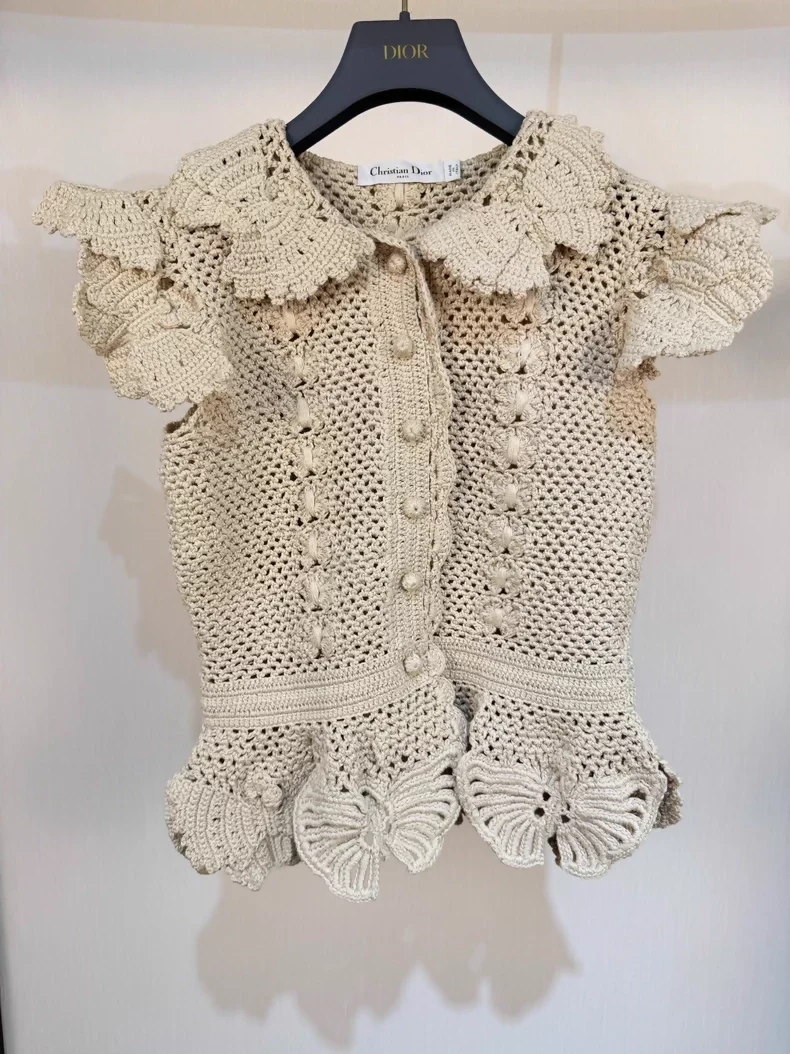Dior 24 Crocheted top & skirt Set