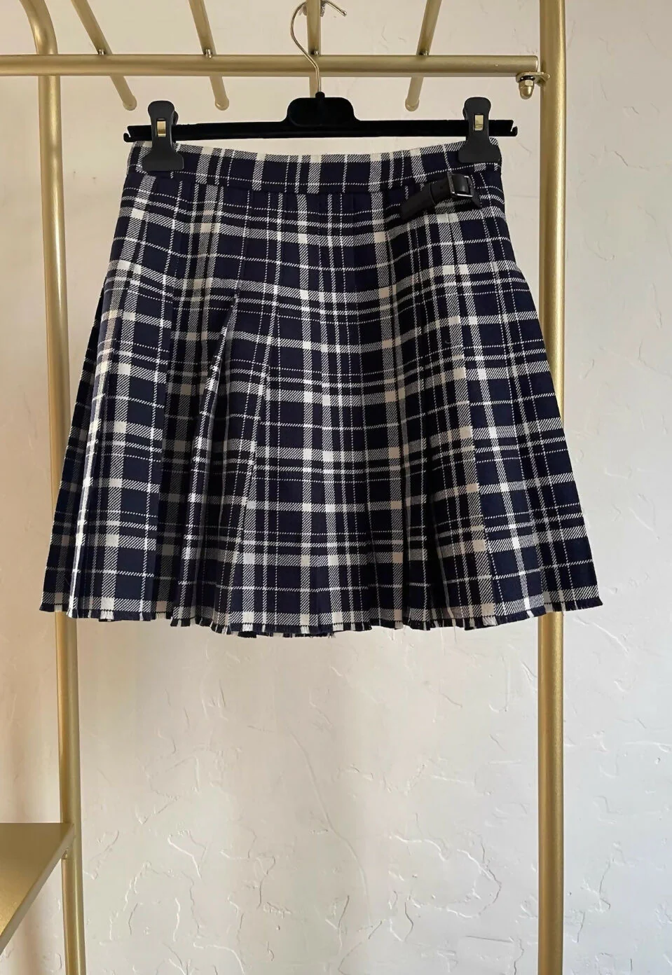 Dior black & white plaid skirt - Image 2