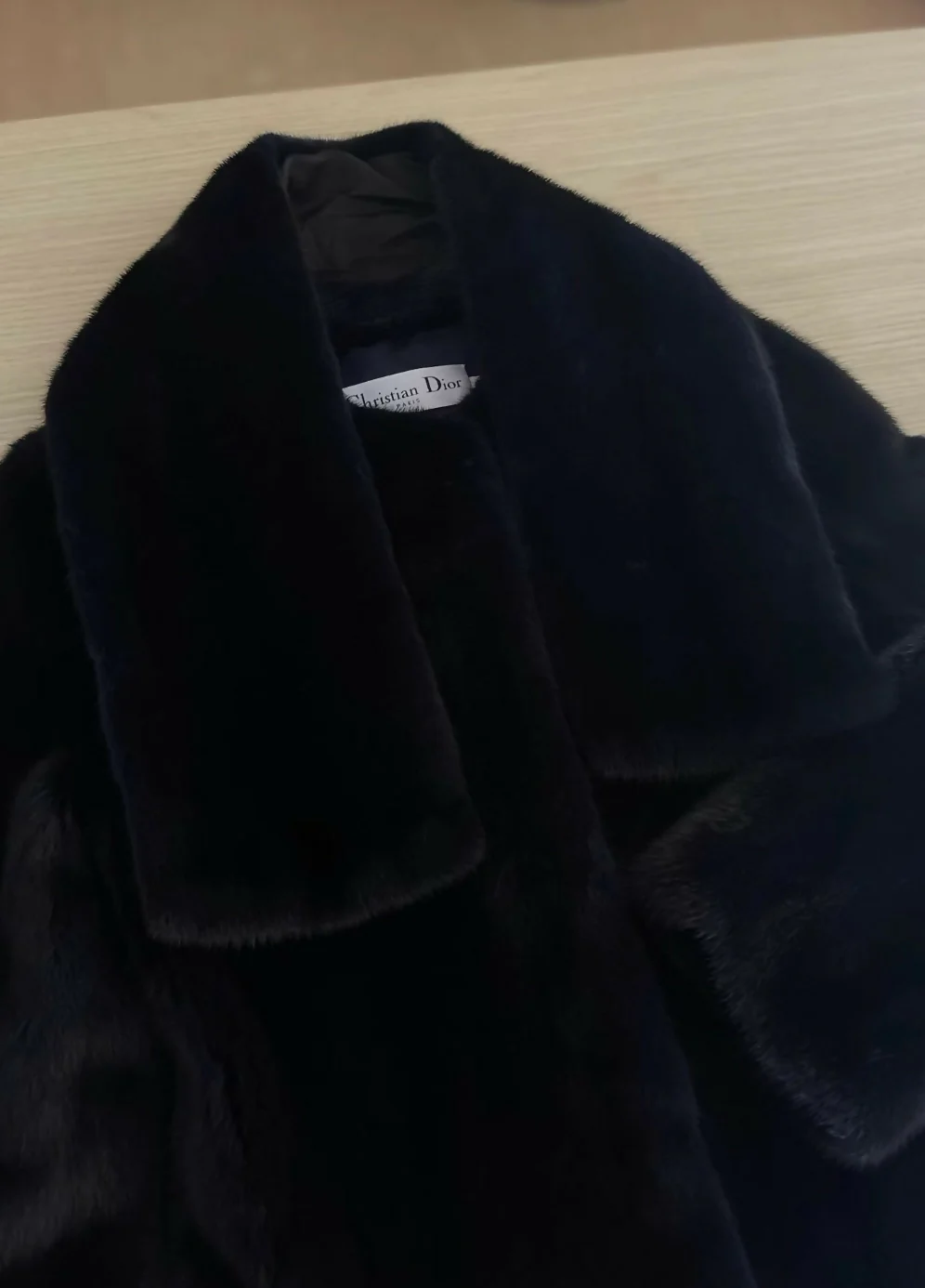 Dior black mink long coat - Image 3