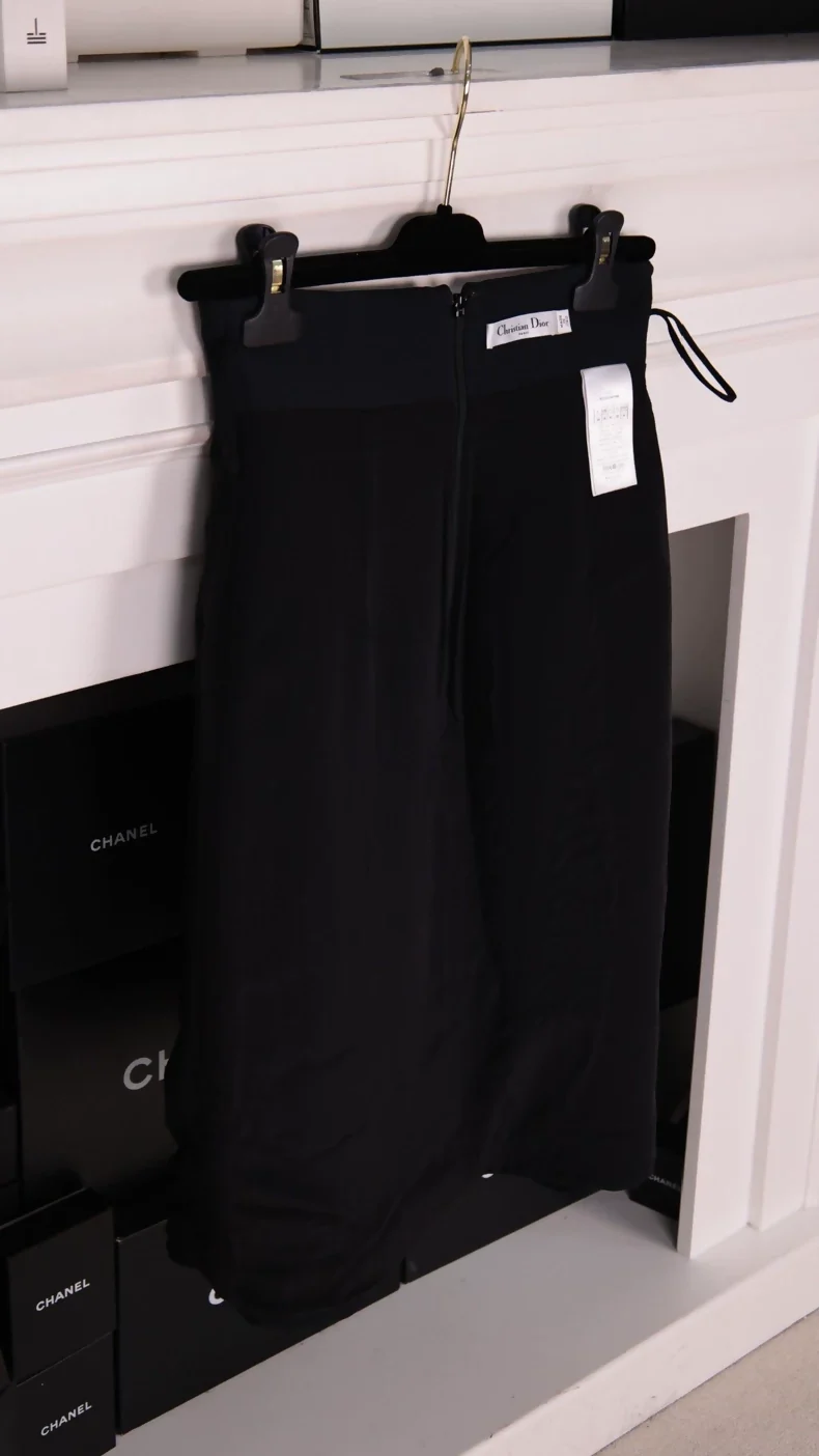 Dior Black Wool Skirt - Image 2