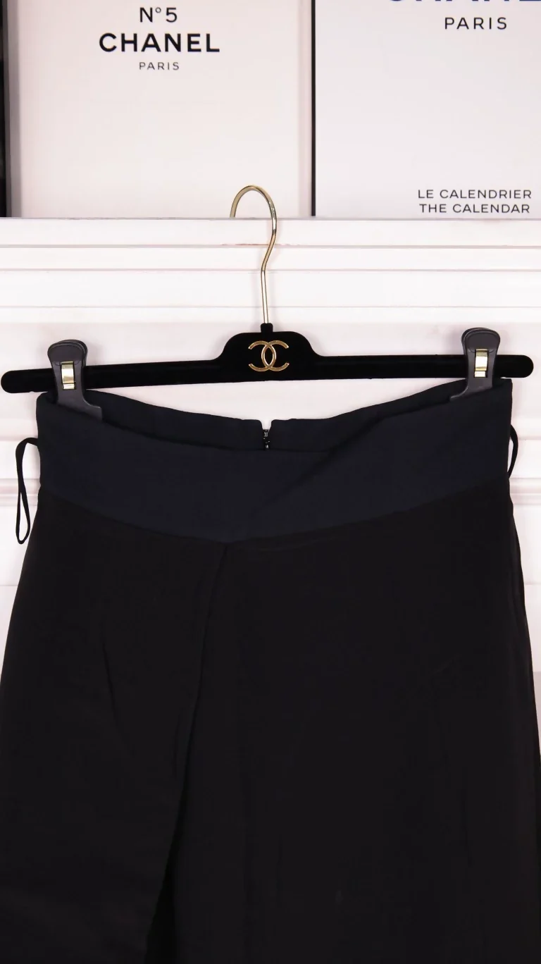 Dior Black Wool Skirt - Image 3