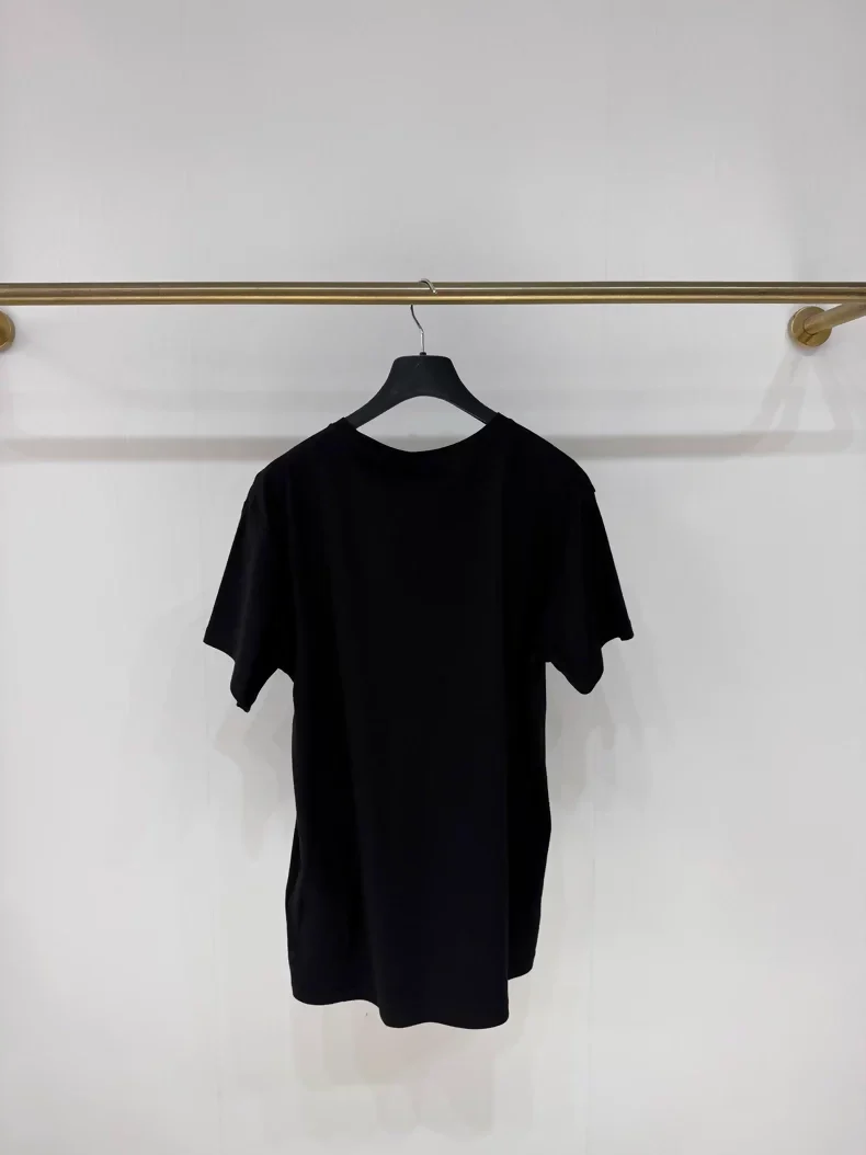 Dior classic black CD logo T-shirt - Image 3