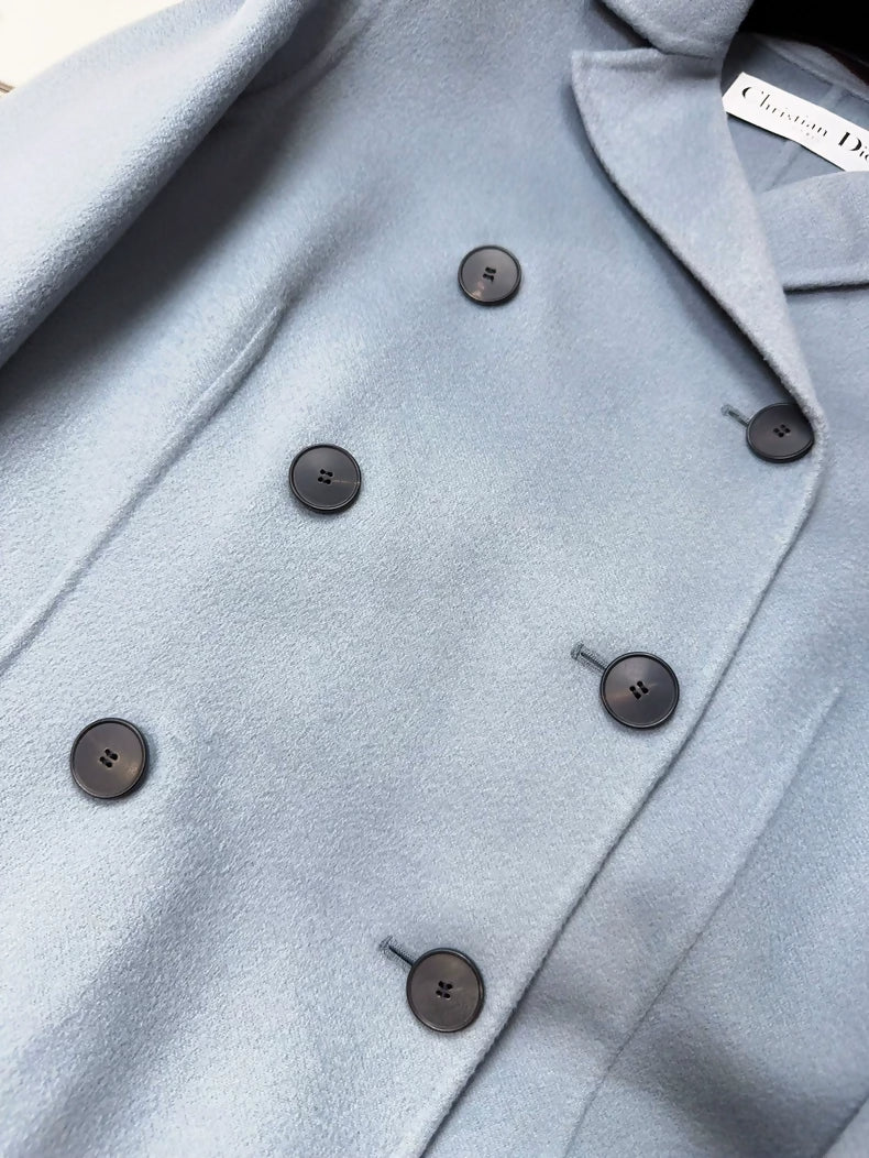 Dior blue cashmere long coat - Image 3
