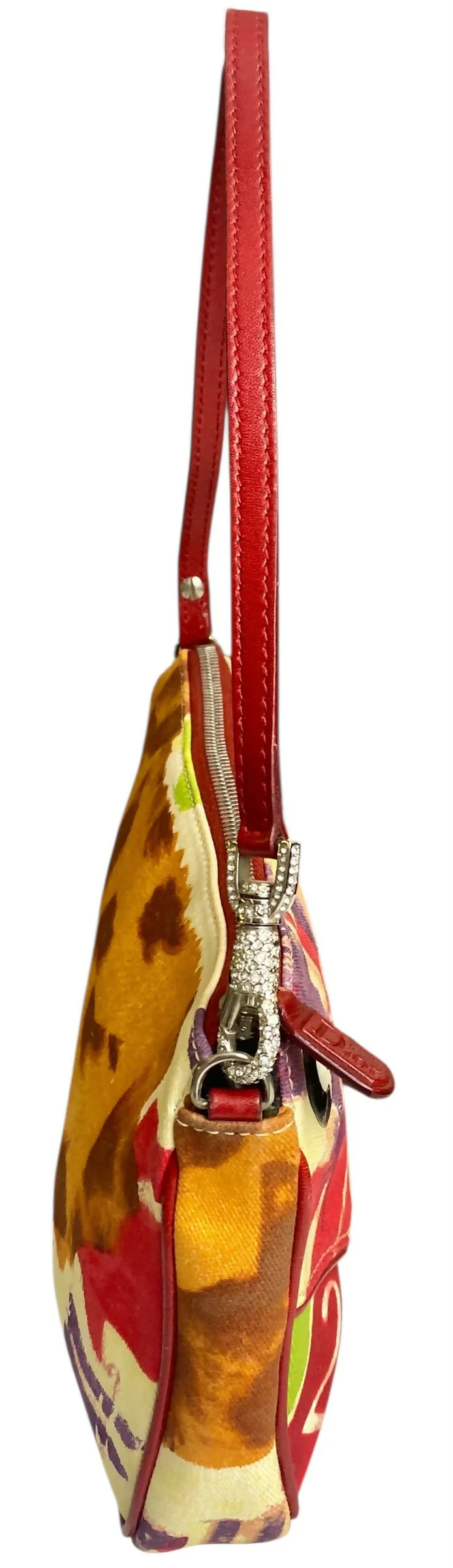 DIOR John Galliano Limited Edition Vintage Victim Crystal Small Saddle Bag - Image 9