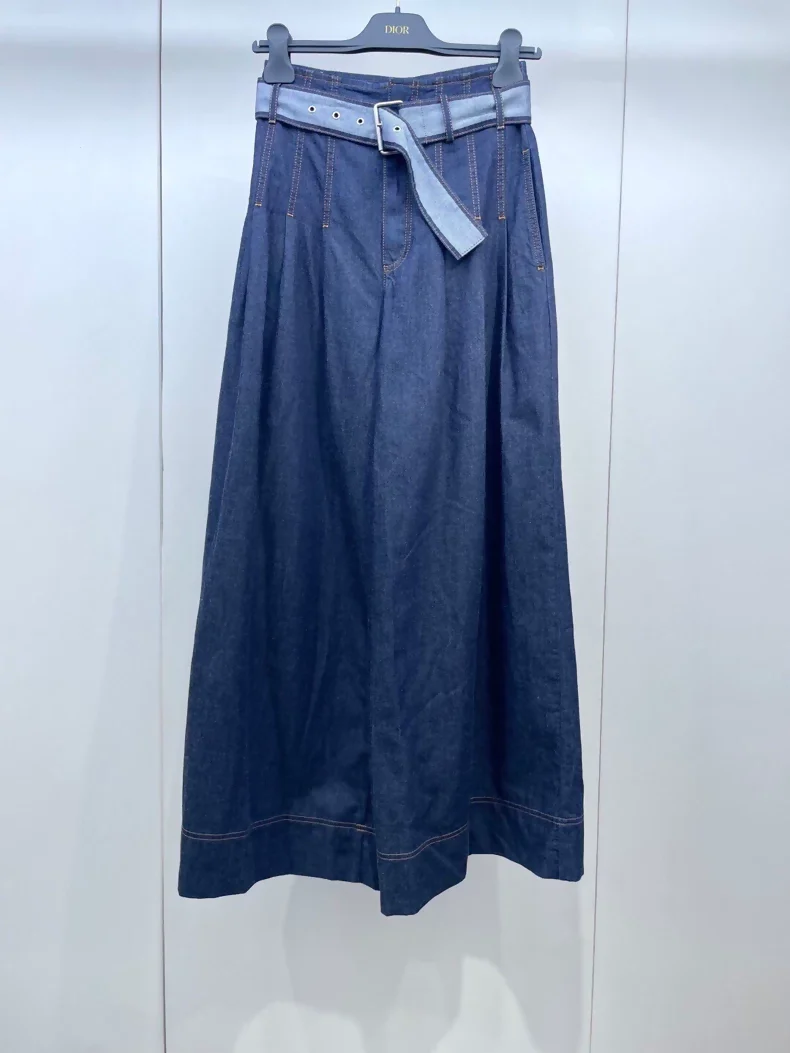 Dior wide-leg denim pants
