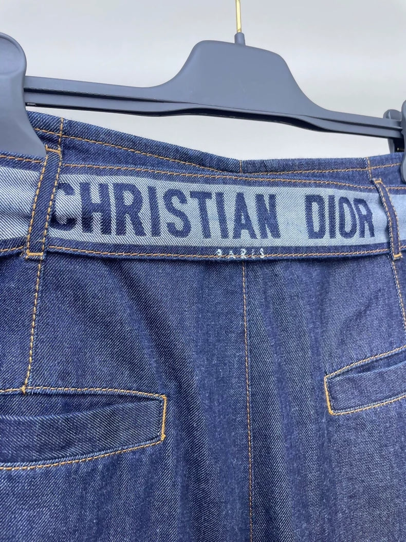Dior wide-leg denim pants - Image 3