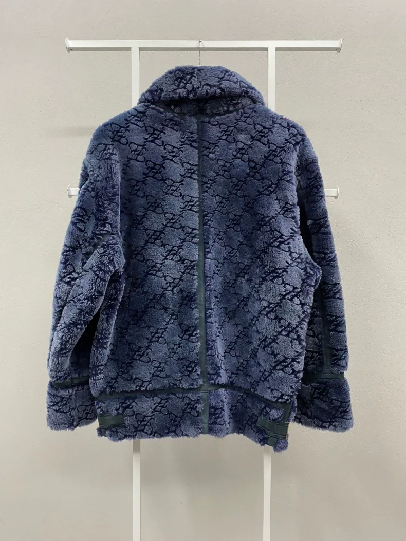 FENDI dark blue fur coat - Image 2
