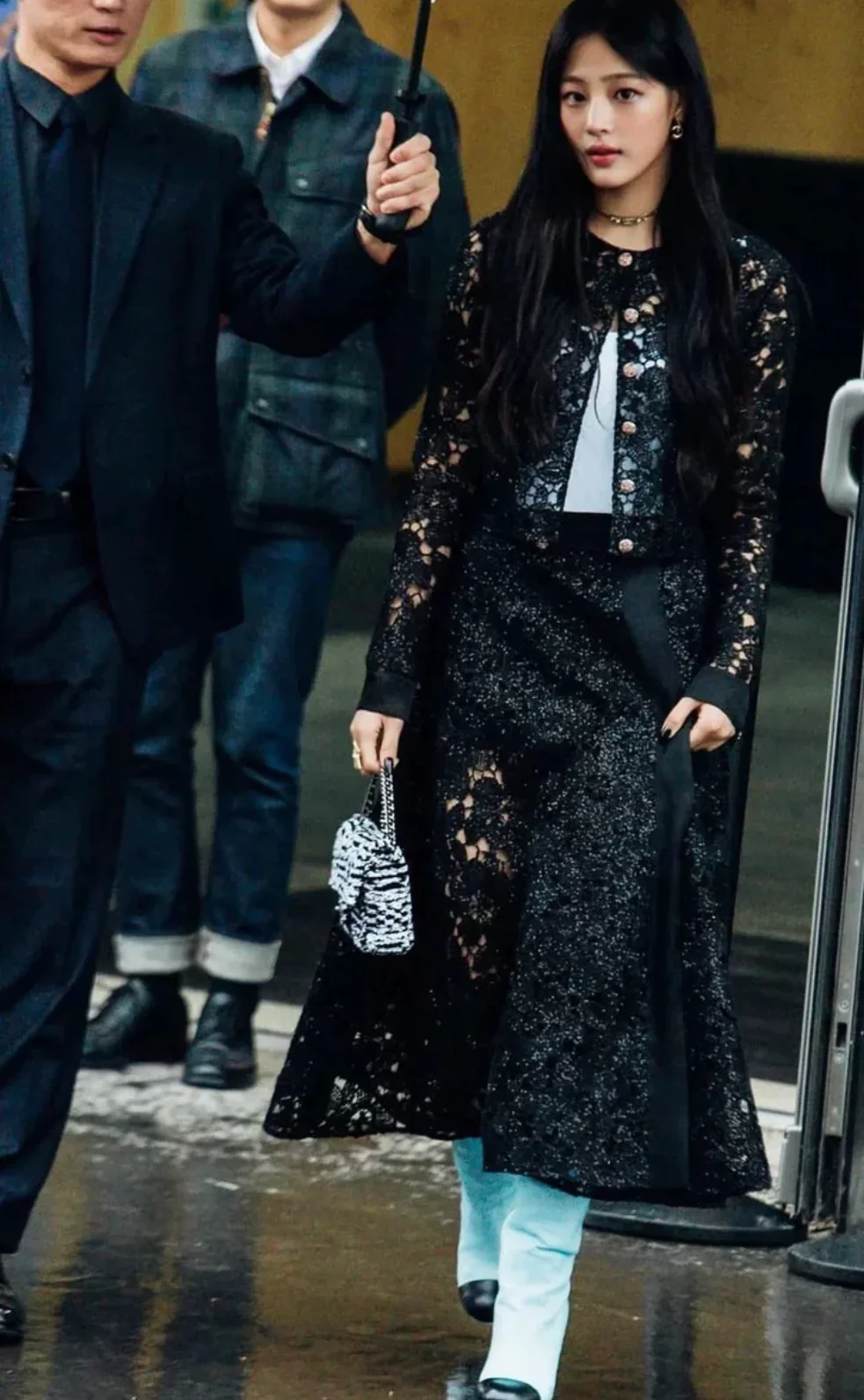 Chanel 24S Black Flower Lace Jacket - Image 5
