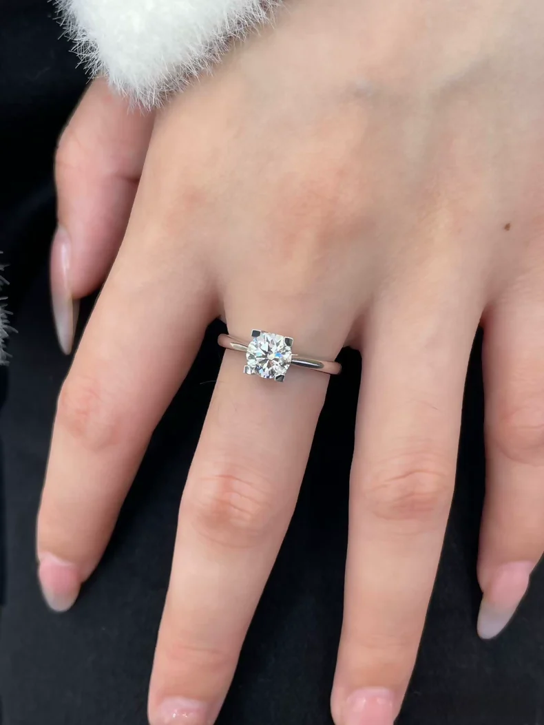 Harry Winston Diamond Ring Diamond: 1.03 ct Color E Clarity VVS2 - Image 3