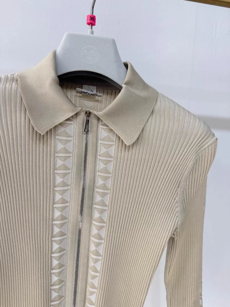 Hermes 2025 New Style Knitted Long-Sleeved Top - Image 2