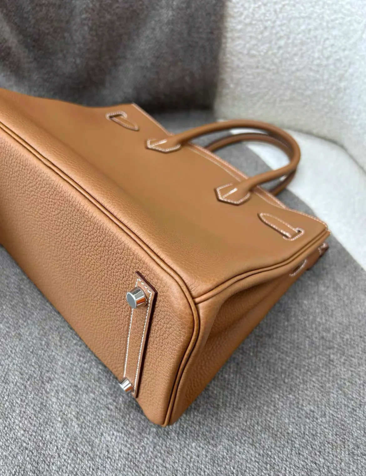 Hermès 3 En 1 Birkin 30 Gold Togo and Swift Palladium Hardware - Image 7
