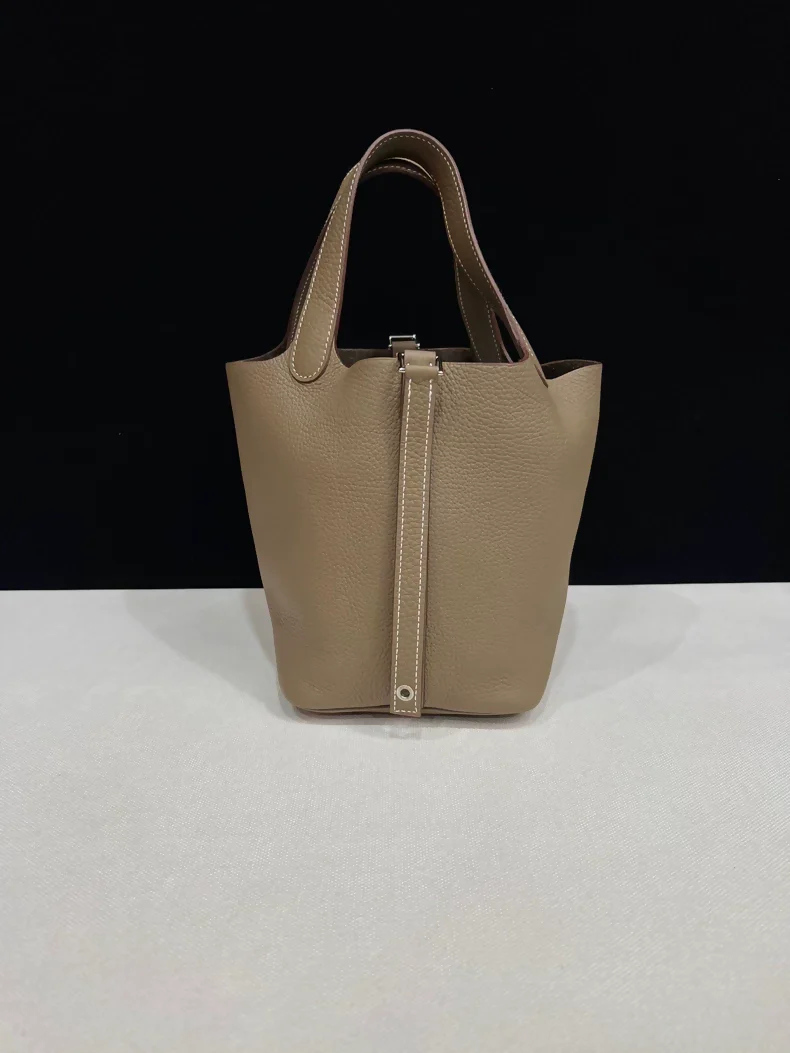 Hermes picotin 18 Etoupe leather palladium hardware - Image 3
