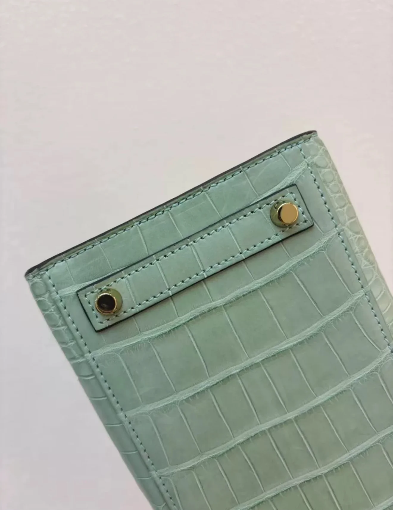 Hermès Birkin 20 Vert d'Eau Matt Alligator Gold Hardware - Image 5