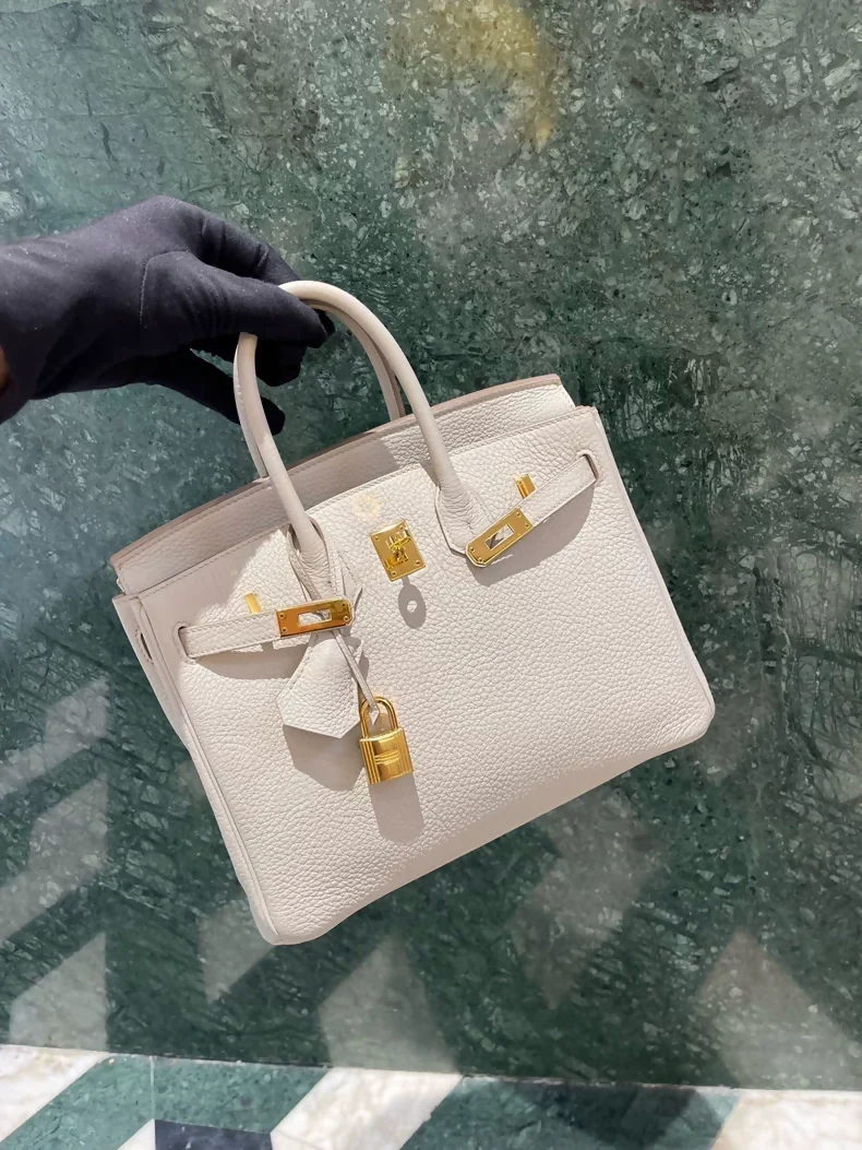 Hermes Birkin 25 8L Béton Togo Leather Gold Hardware