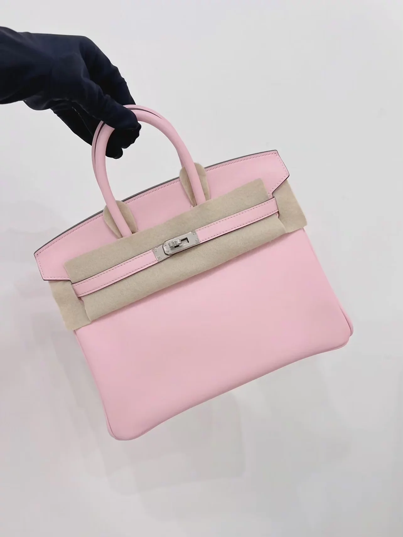 Hermès Birkin 25 Rose Sakura pink swift leather with palladium hardware - Image 3