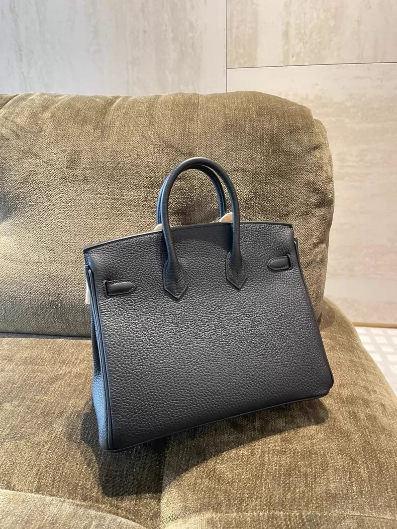 Hermes Birkin 25 black Togo leather palladium hardware - Image 3