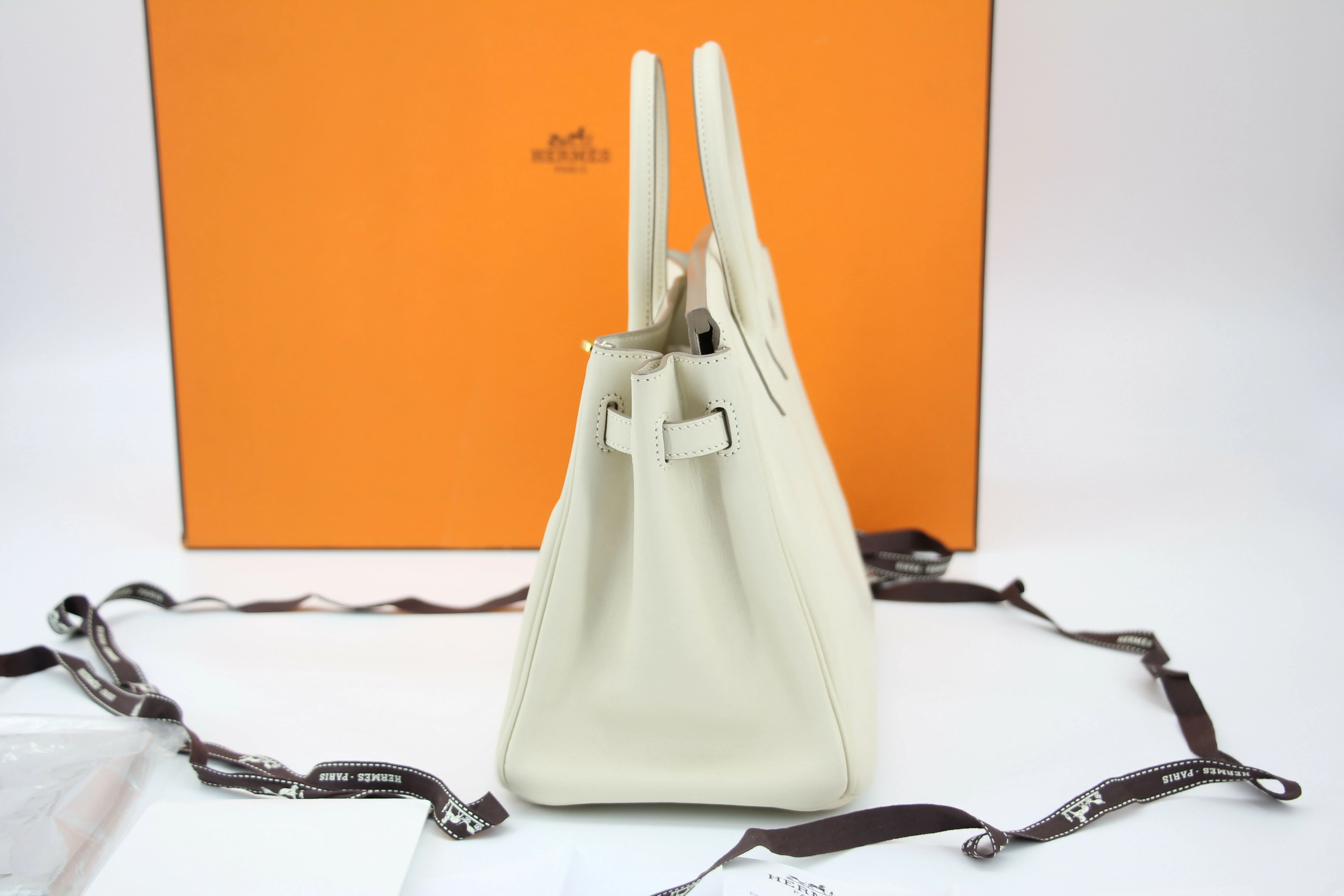Hermes Birkin 25 Craie Swift Stamp T - Image 3