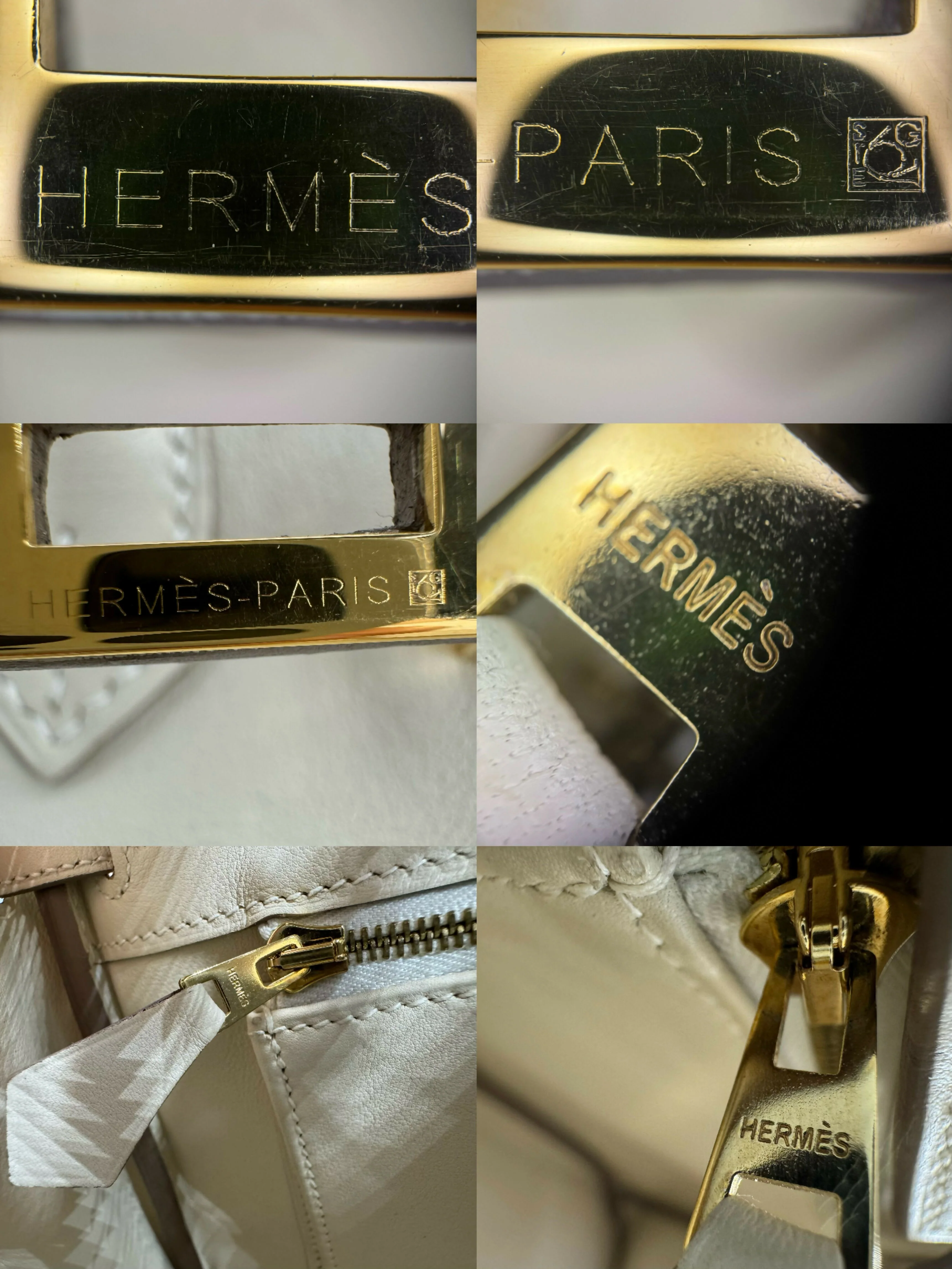 Hermes Birkin 25 Craie Swift Stamp T - Image 8