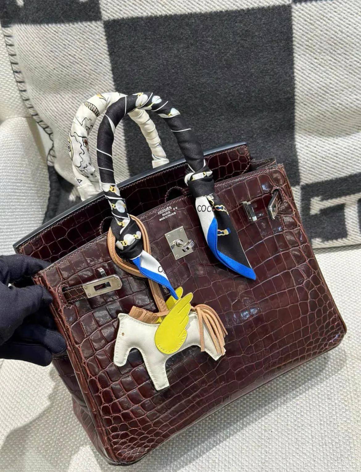 Hermès Birkin 25 Crocodile Niloticus Marron - Image 2