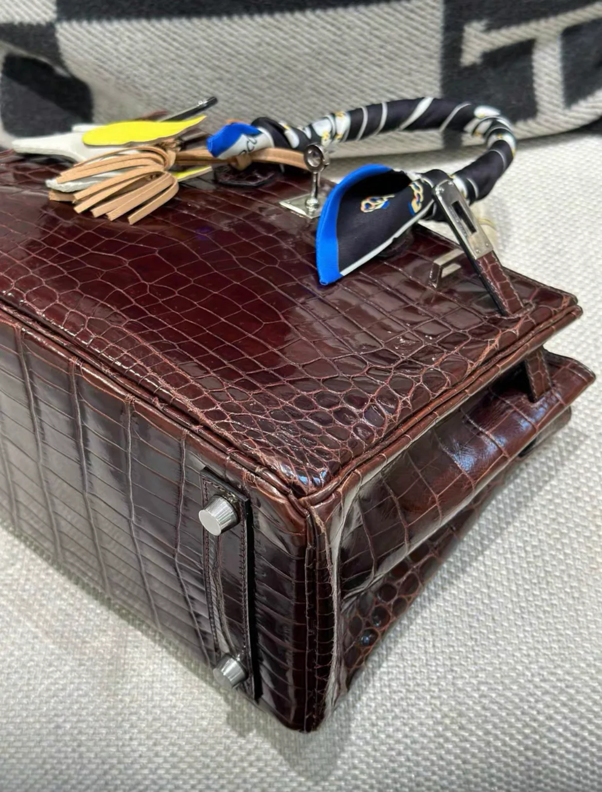 Hermès Birkin 25 Crocodile Niloticus Marron - Image 5