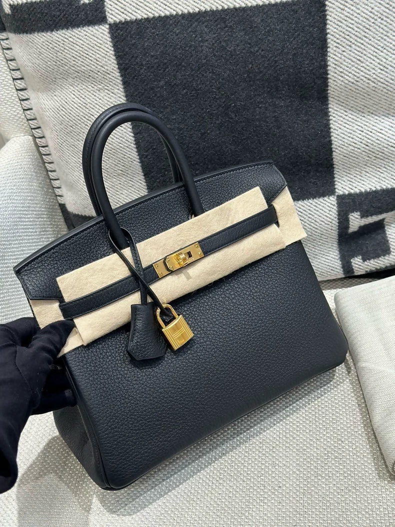 Hermes Birkin 25 black togo leather gold hardware - Image 2