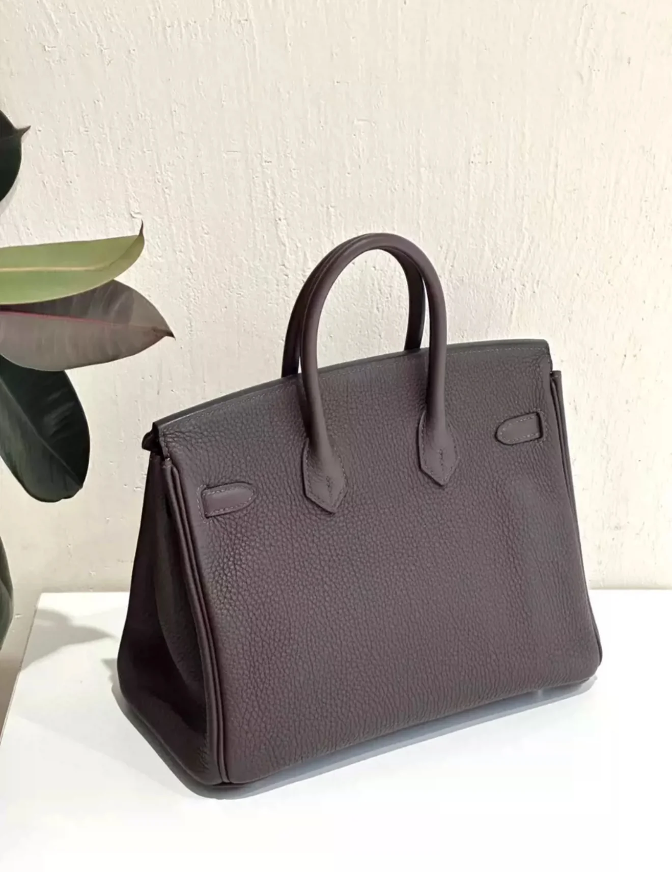 Hermes Birkin 25 Ebene Togo leather Palladium hardware - Image 2