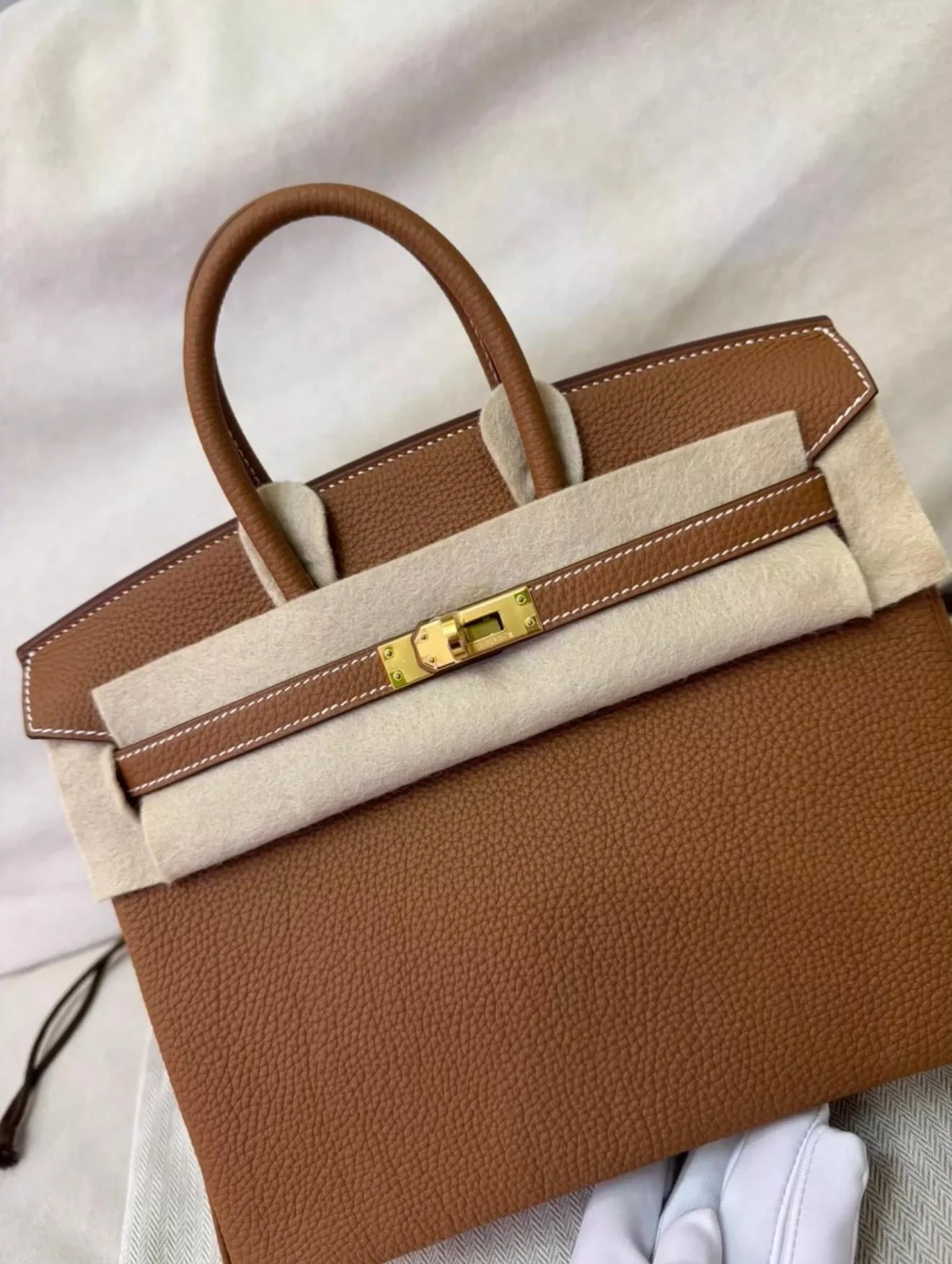 Hermès Birkin 25 Gold Togo Leather Gold Hardware - Image 3