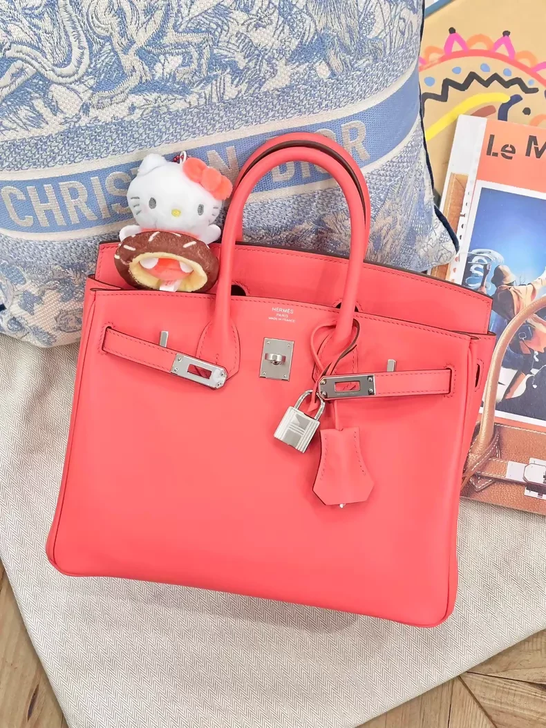 Hermès Birkin 25 Jaipur pink T5 Swift leather palladium hardware - Image 2