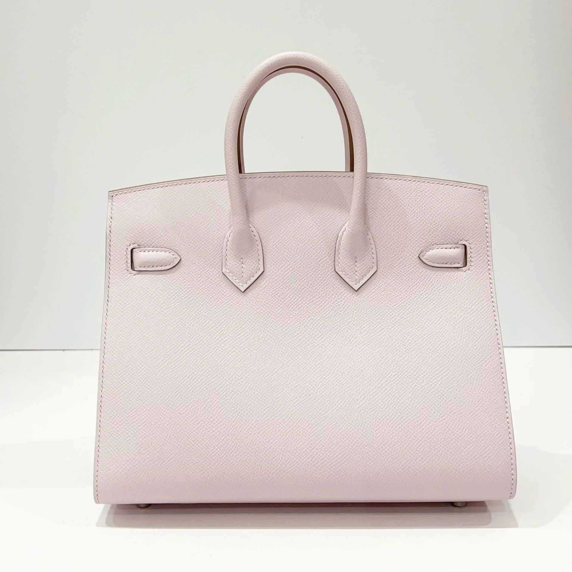 Hermès Birkin 25 Mauve Pale Epsom Leather Palladium Hardware - Image 3