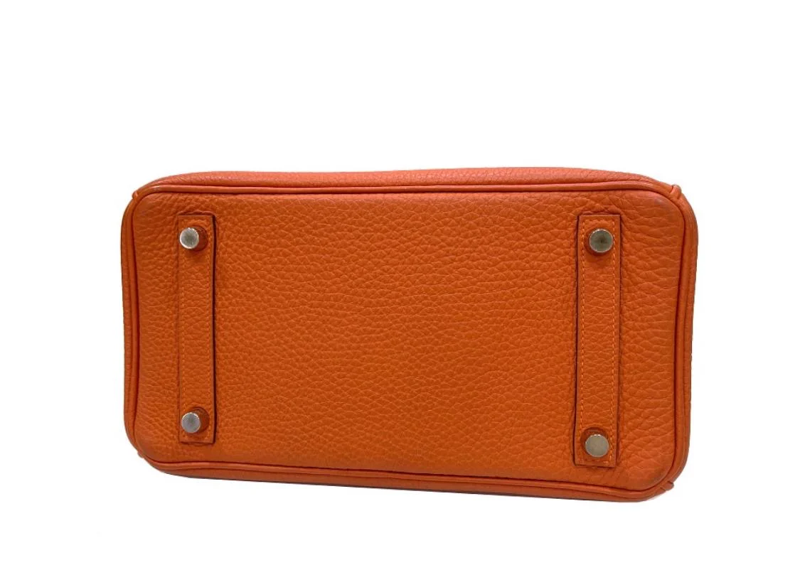 Hermes Birkin 25 Orange Togo Leather Gold Hardware - Image 5